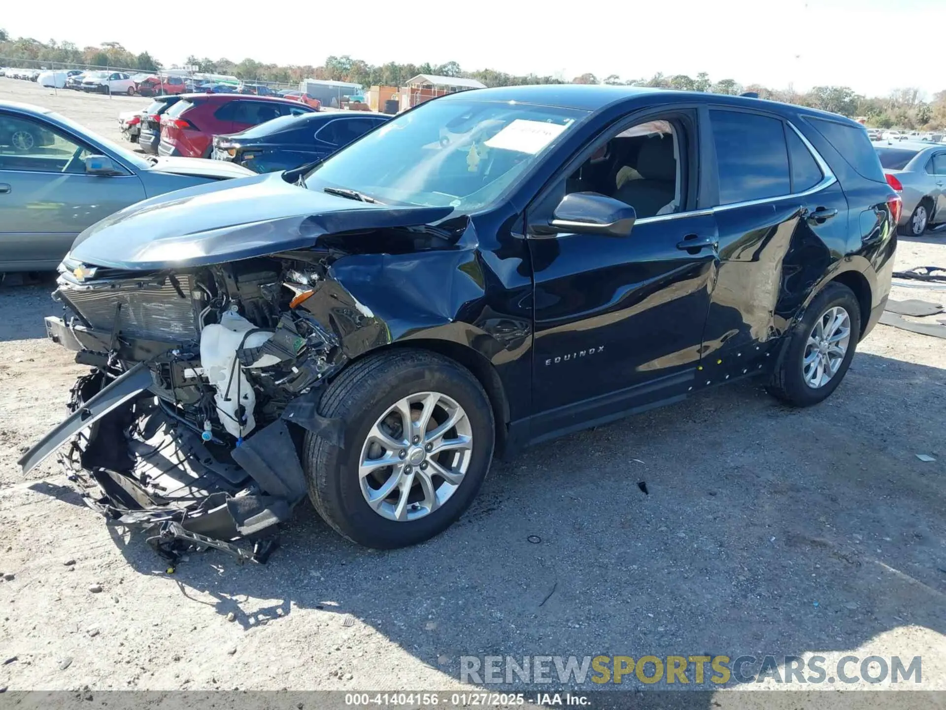 2 fotografías del automóvil dañado 3GNAXKEV3ML311566 CHEVROLET EQUINOX 2021