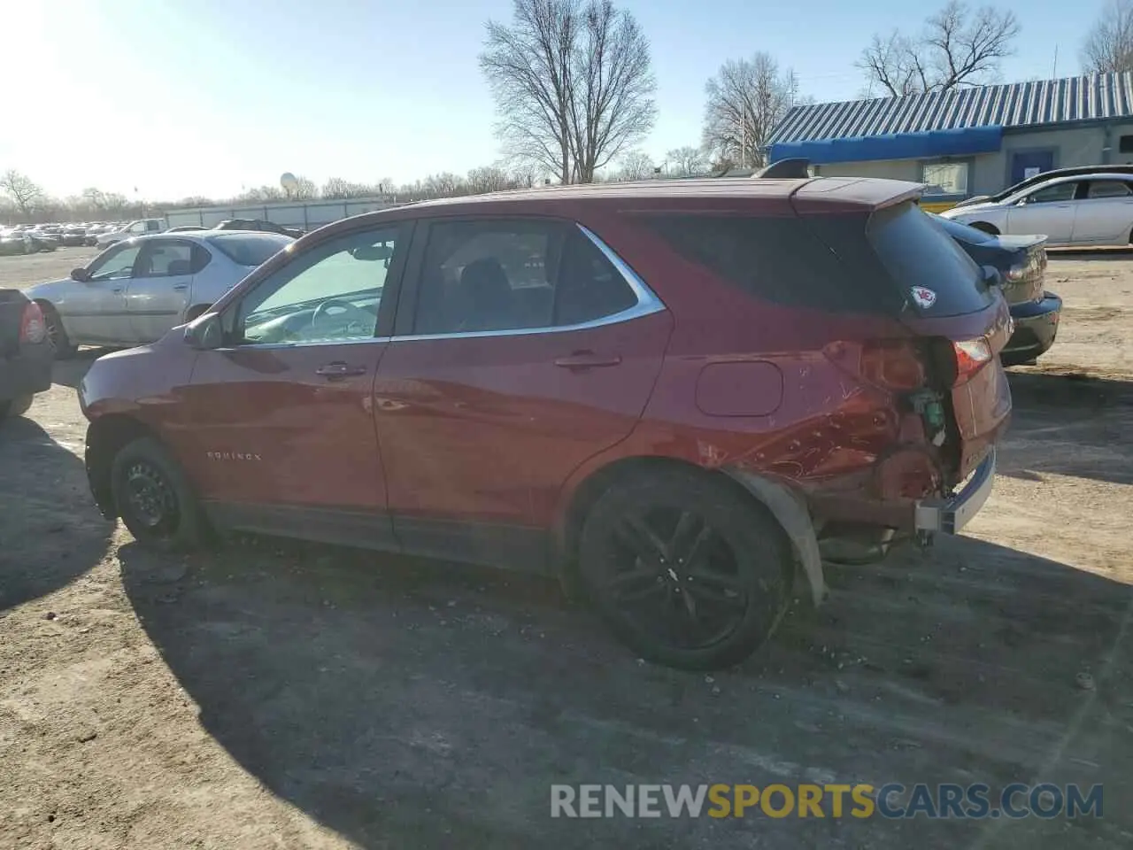 2 fotografías del automóvil dañado 3GNAXKEV3ML346348 CHEVROLET EQUINOX 2021