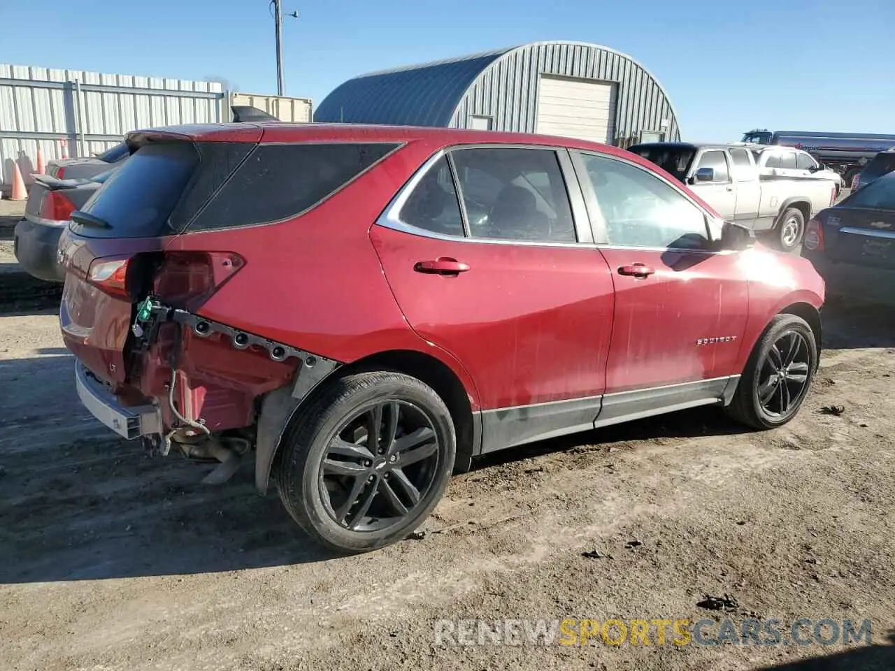 3 fotografías del automóvil dañado 3GNAXKEV3ML346348 CHEVROLET EQUINOX 2021