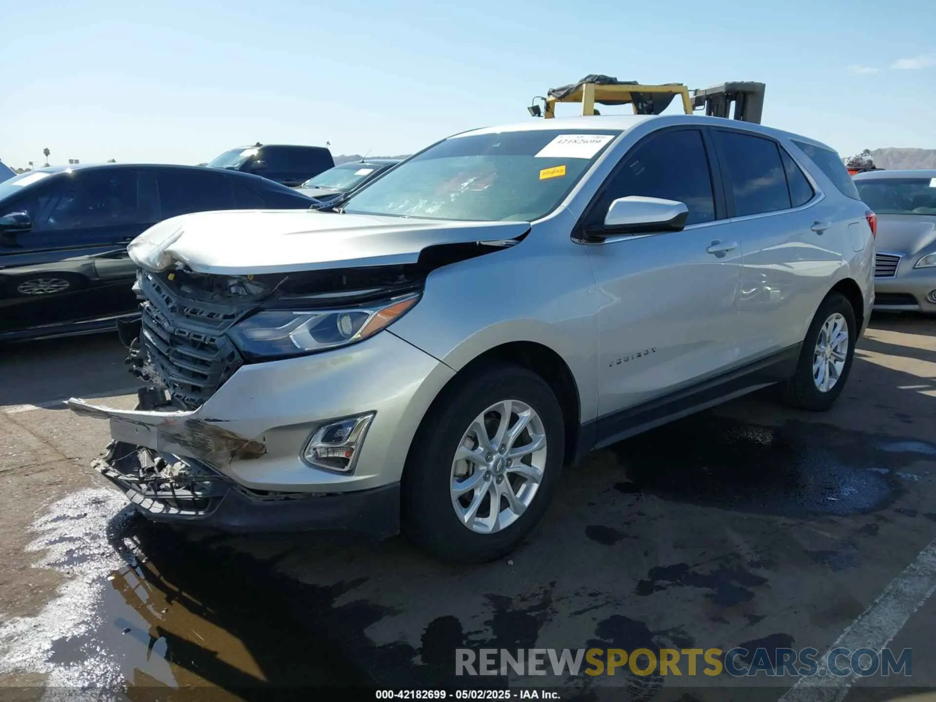 2 fotografías del automóvil dañado 3GNAXKEV3MS127136 CHEVROLET EQUINOX 2021