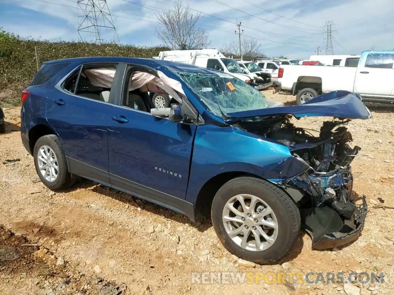 4 fotografías del automóvil dañado 3GNAXKEV4ML352286 CHEVROLET EQUINOX 2021