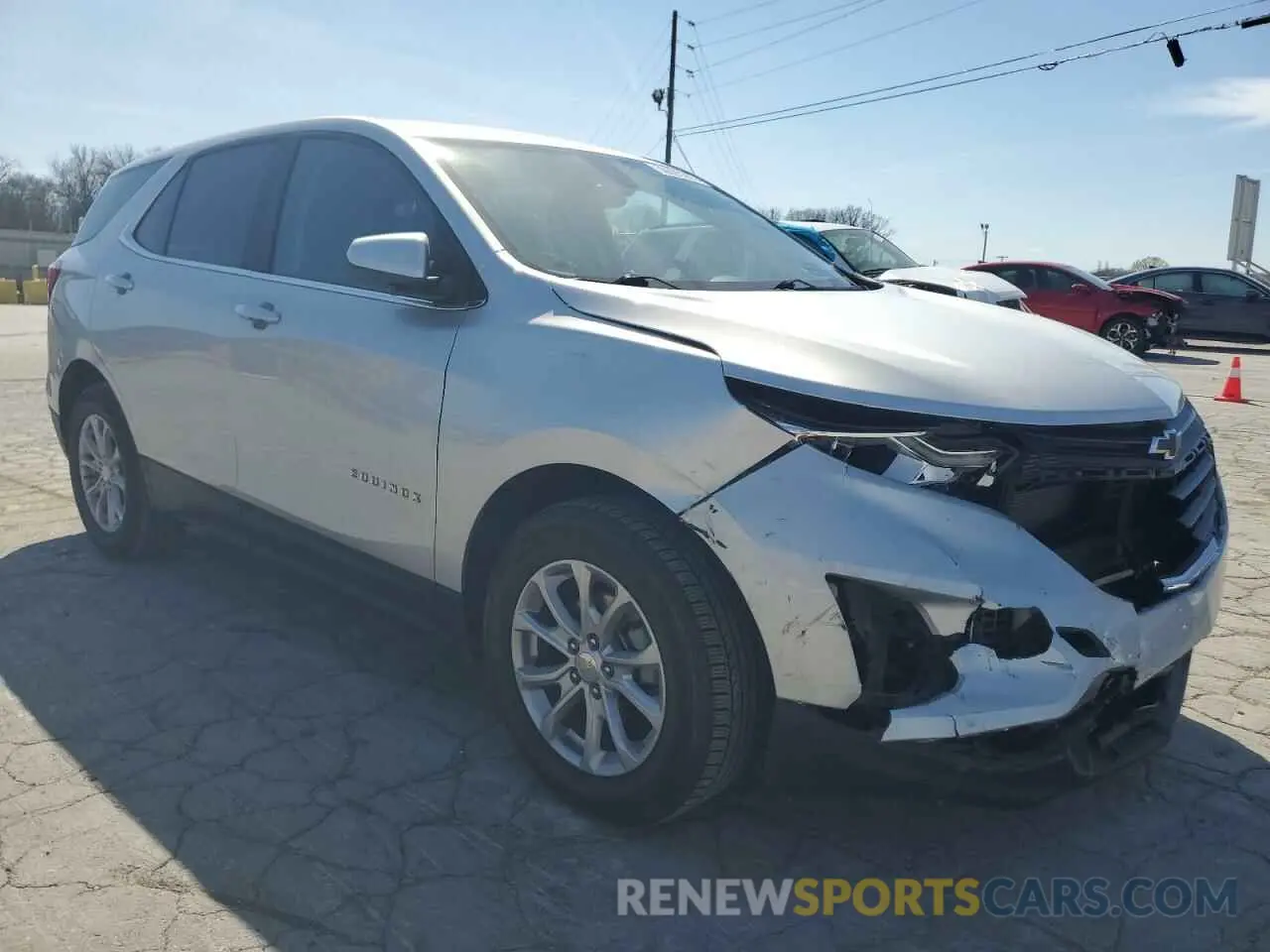 4 fotografías del automóvil dañado 3GNAXKEV4MS154684 CHEVROLET EQUINOX 2021