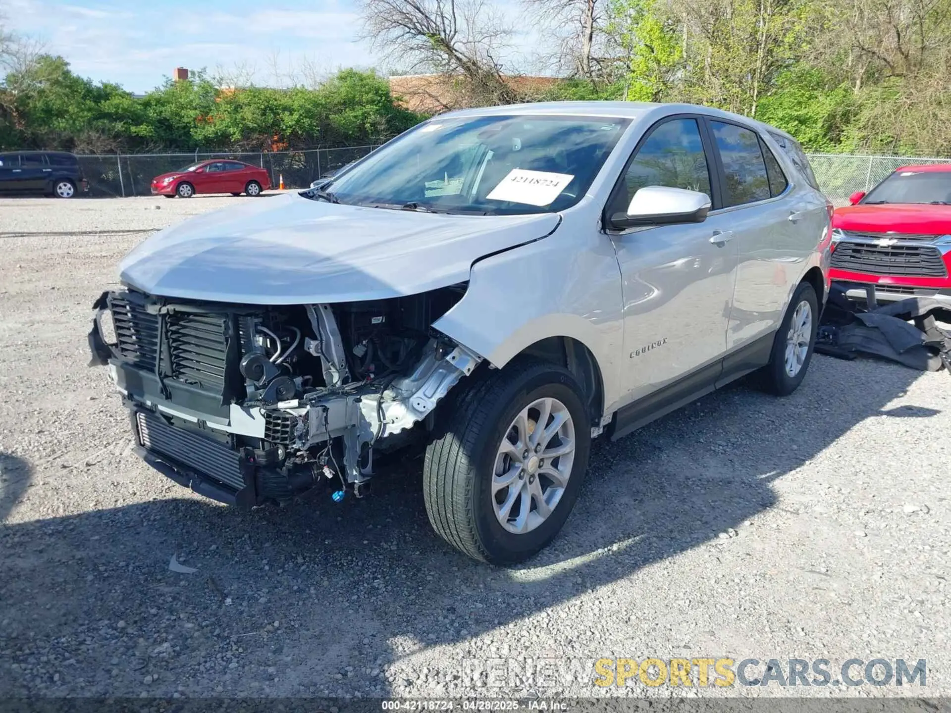 2 fotografías del automóvil dañado 3GNAXKEV5MS100116 CHEVROLET EQUINOX 2021