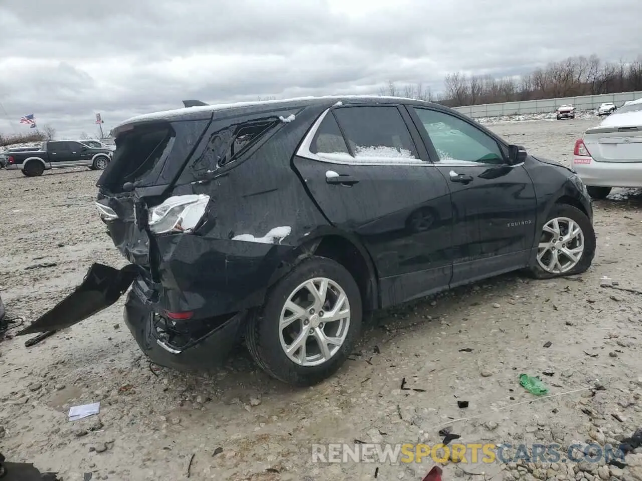 3 fotografías del automóvil dañado 3GNAXKEV6ML349146 CHEVROLET EQUINOX 2021