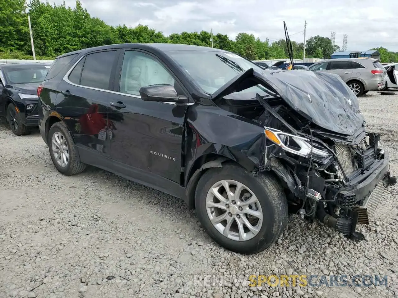 4 fotografías del automóvil dañado 3GNAXKEV8ML312518 CHEVROLET EQUINOX 2021