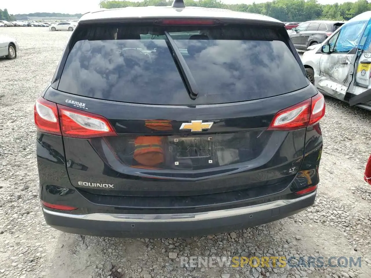 6 fotografías del automóvil dañado 3GNAXKEV8ML312518 CHEVROLET EQUINOX 2021