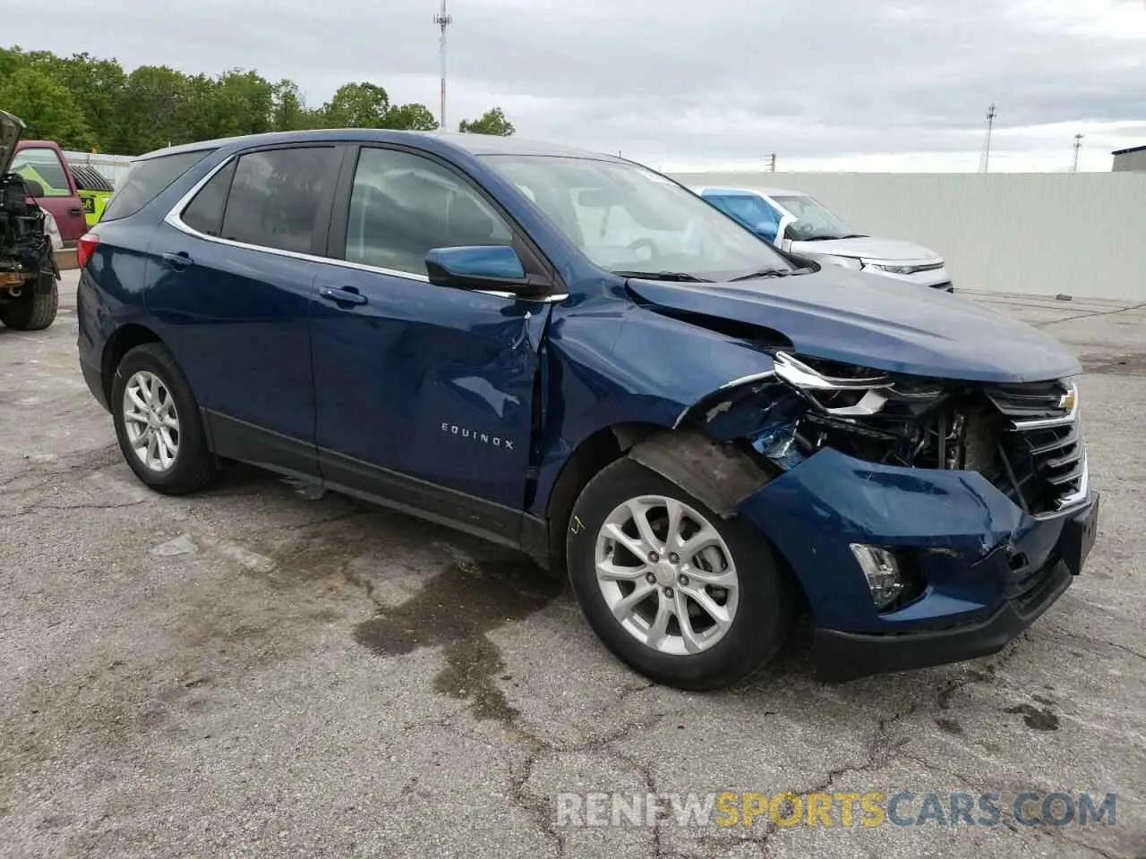 4 fotografías del automóvil dañado 3GNAXKEV9ML343373 CHEVROLET EQUINOX 2021