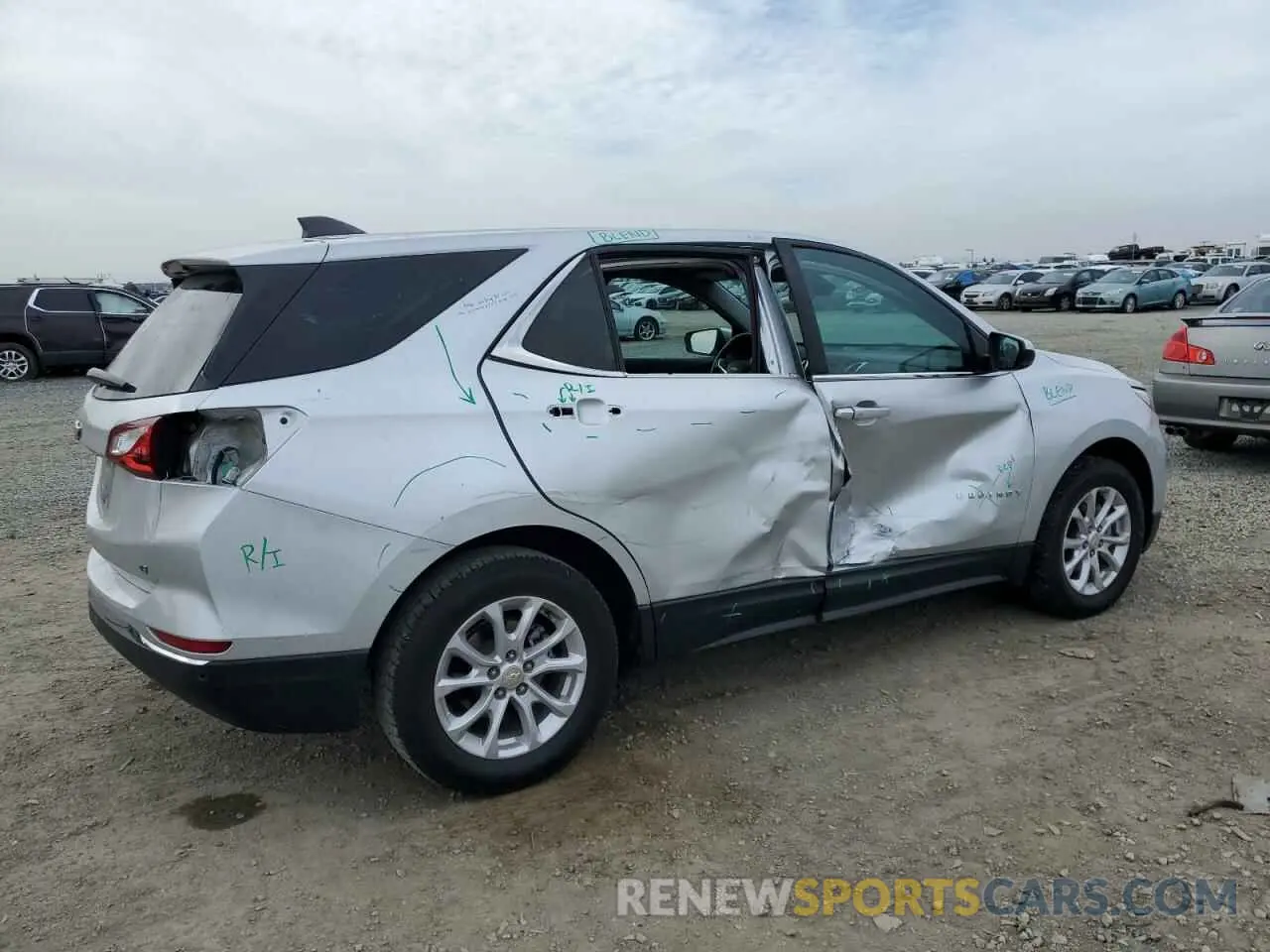 3 fotografías del automóvil dañado 3GNAXKEVXMS161896 CHEVROLET EQUINOX 2021