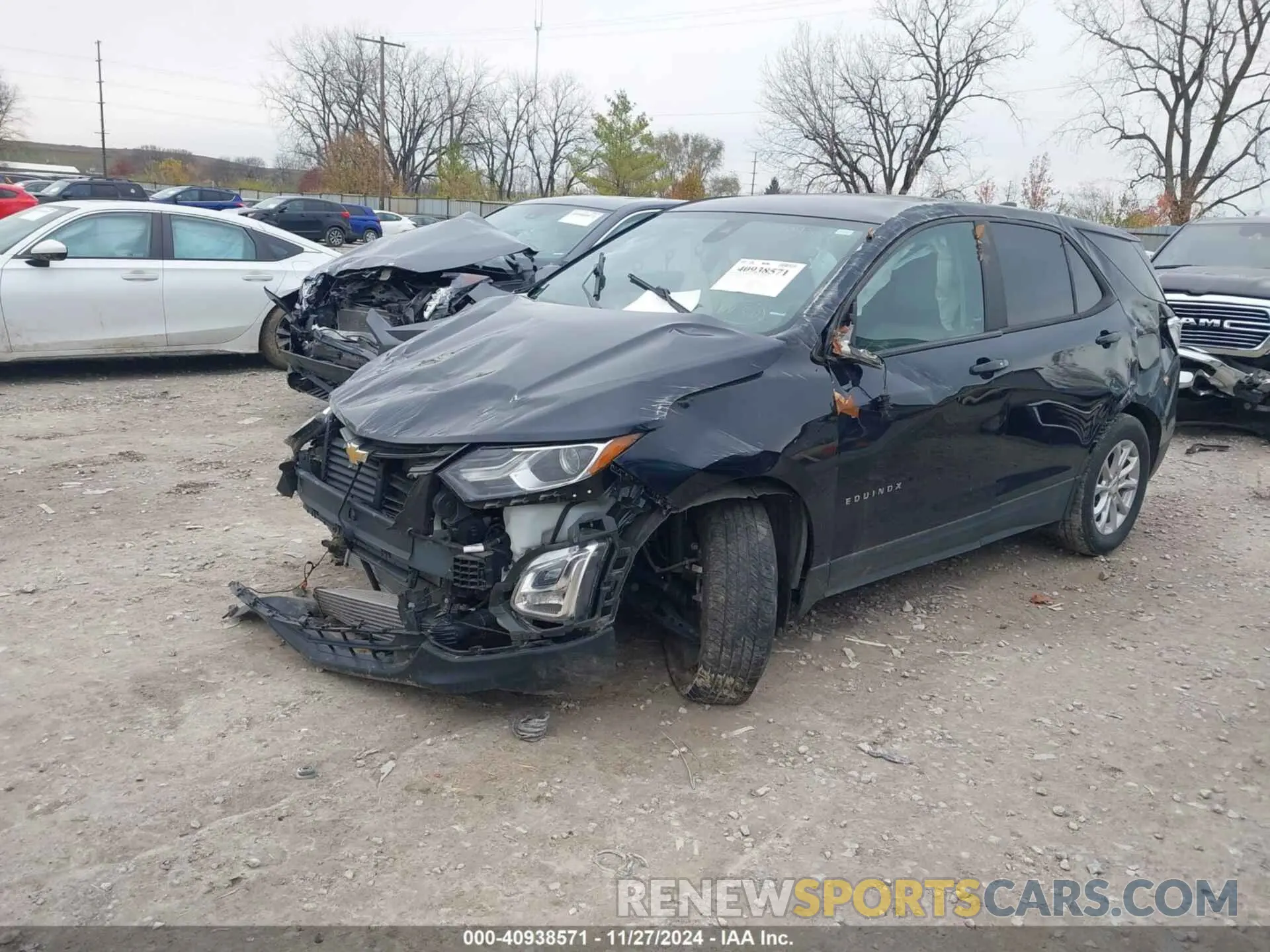 2 fotografías del automóvil dañado 3GNAXSEV2MS103104 CHEVROLET EQUINOX 2021