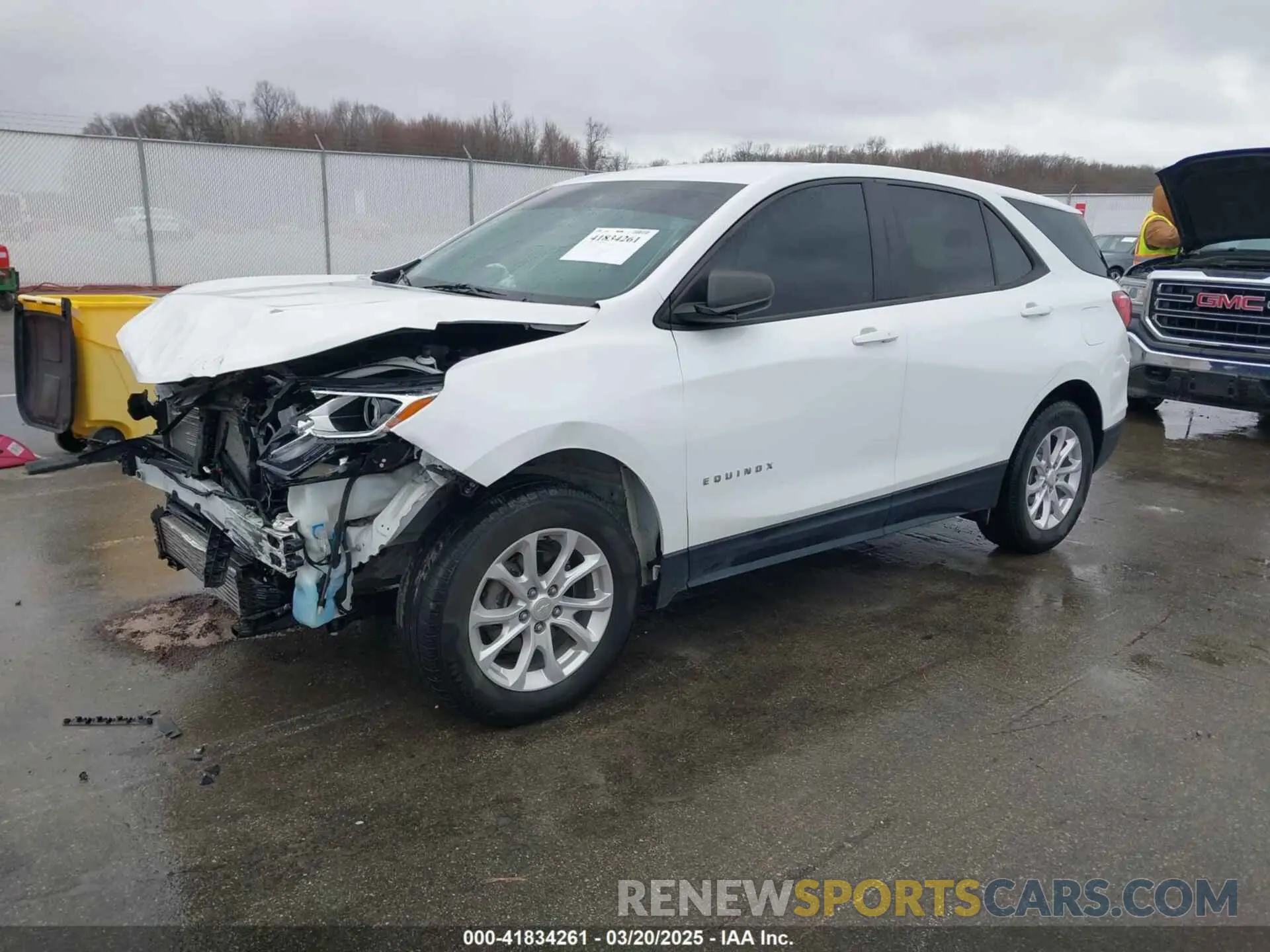 2 fotografías del automóvil dañado 3GNAXSEV9MS107344 CHEVROLET EQUINOX 2021