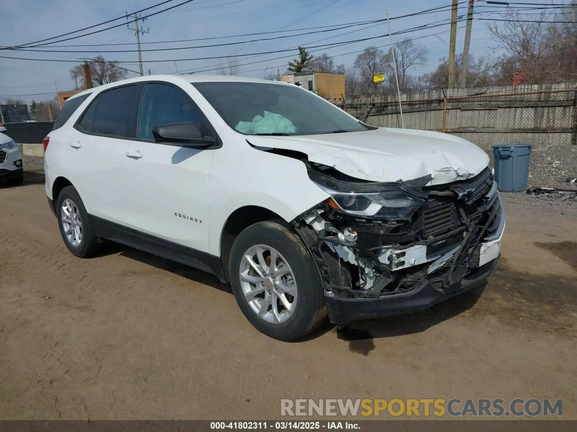 1 fotografías del automóvil dañado 3GNAXSEVXMS101102 CHEVROLET EQUINOX 2021