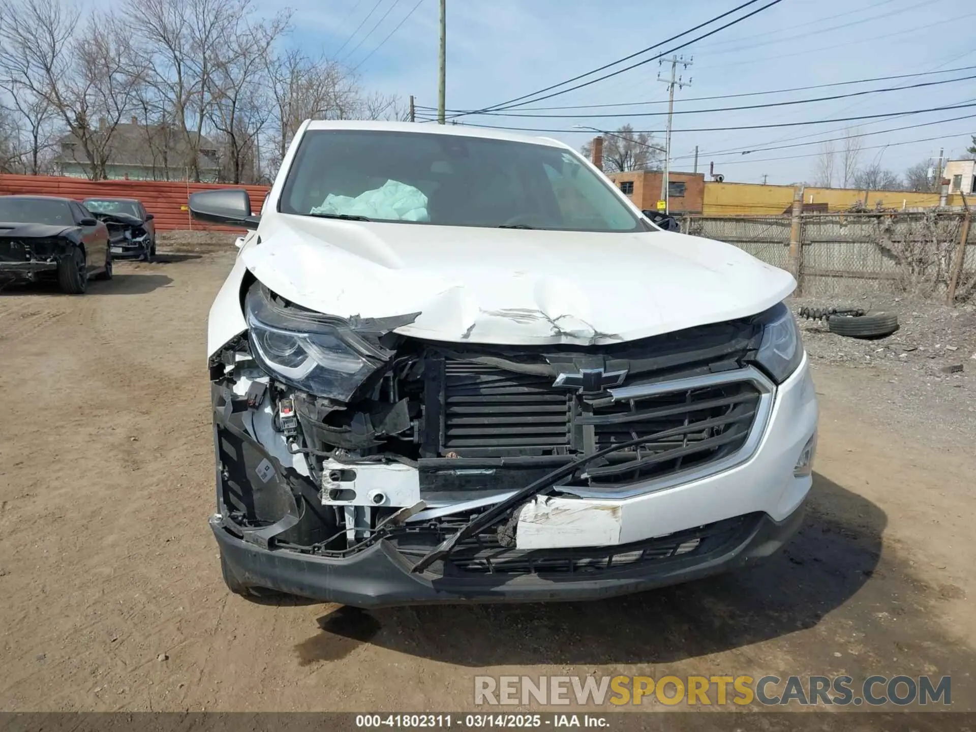 6 fotografías del automóvil dañado 3GNAXSEVXMS101102 CHEVROLET EQUINOX 2021