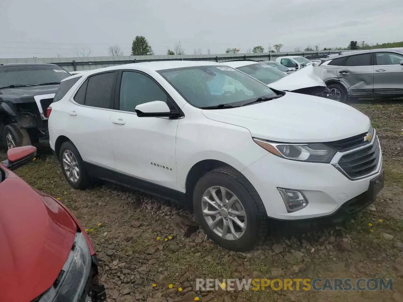 4 fotografías del automóvil dañado 3GNAXTEVXMS122649 CHEVROLET EQUINOX 2021