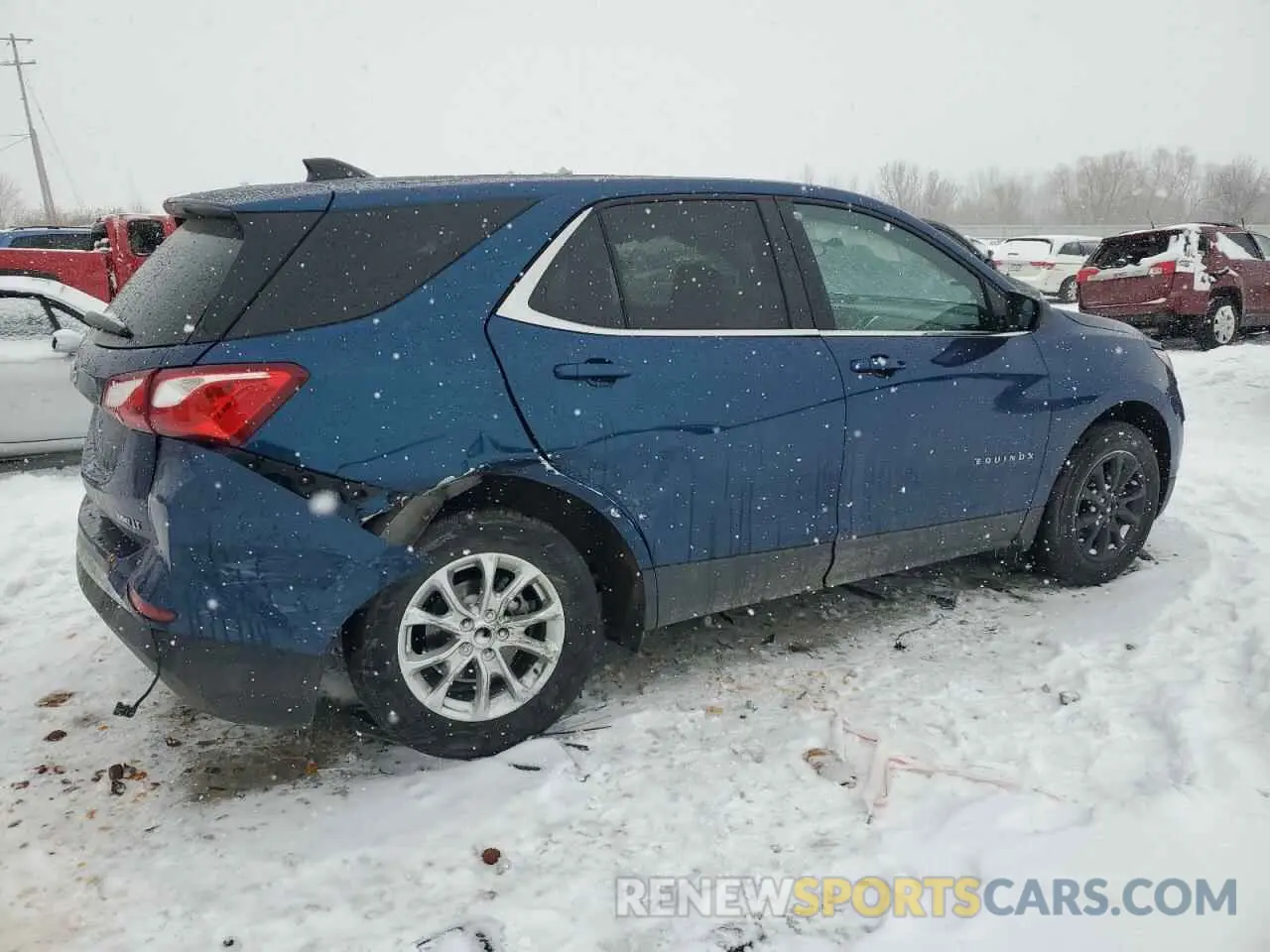 3 fotografías del automóvil dañado 3GNAXUEV0ML381926 CHEVROLET EQUINOX 2021