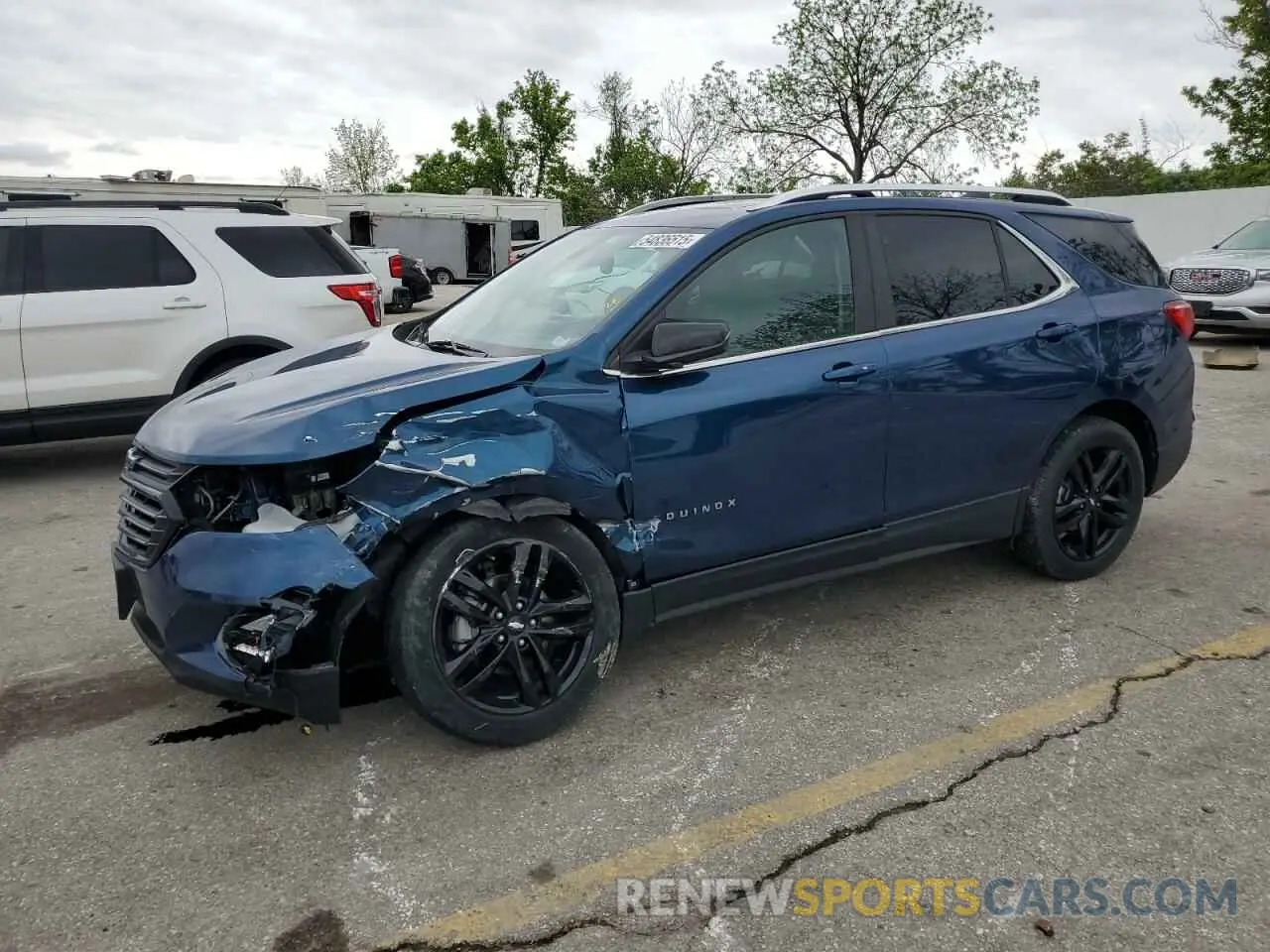 1 fotografías del automóvil dañado 3GNAXUEV0ML382381 CHEVROLET EQUINOX 2021