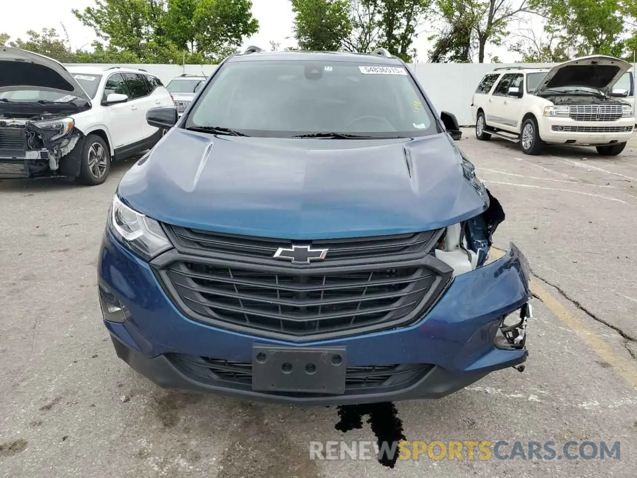 5 fotografías del automóvil dañado 3GNAXUEV0ML382381 CHEVROLET EQUINOX 2021
