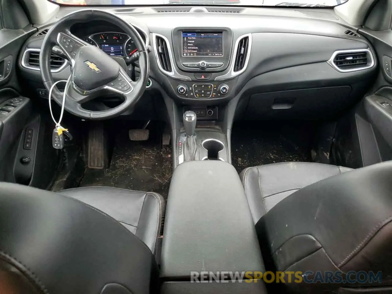 8 fotografías del automóvil dañado 3GNAXUEV0ML382381 CHEVROLET EQUINOX 2021