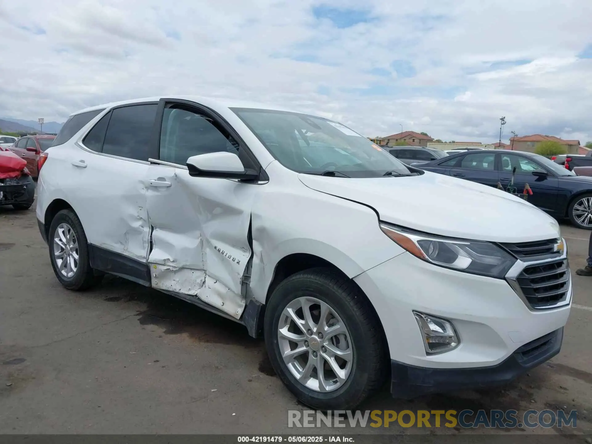 6 fotografías del automóvil dañado 3GNAXUEV1MS176153 CHEVROLET EQUINOX 2021