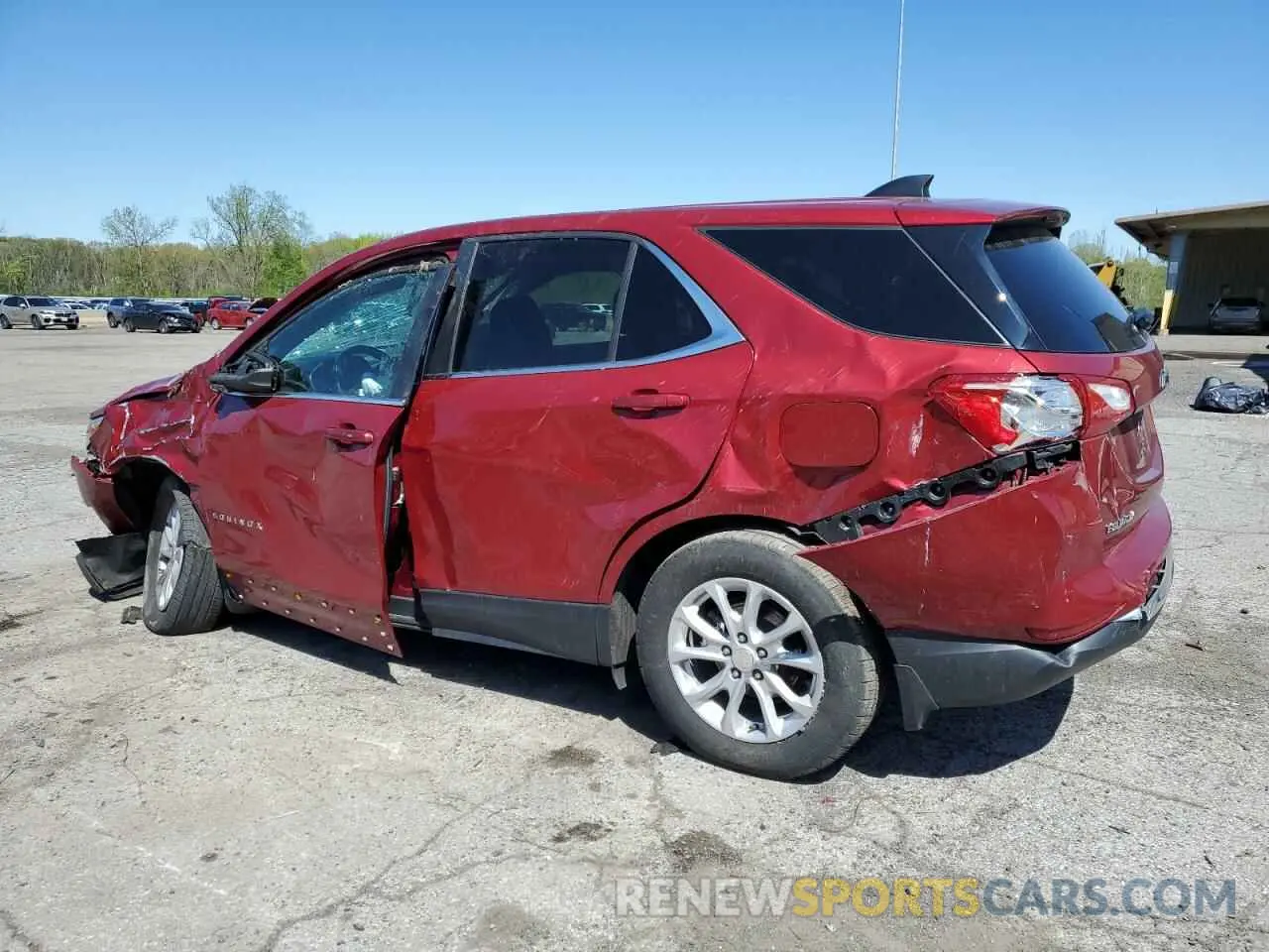 2 fotografías del automóvil dañado 3GNAXUEV2ML320769 CHEVROLET EQUINOX 2021