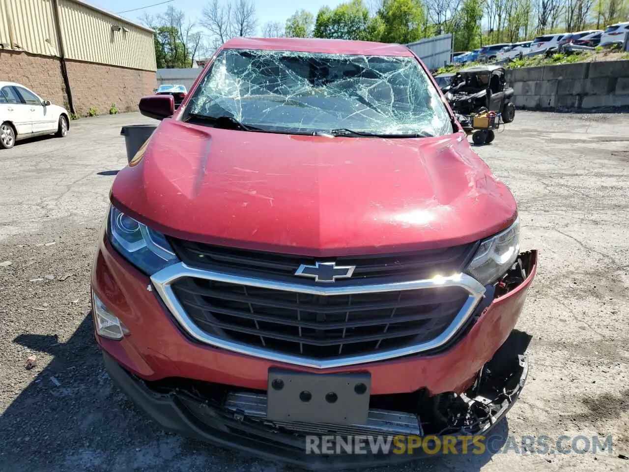 5 fotografías del automóvil dañado 3GNAXUEV2ML320769 CHEVROLET EQUINOX 2021
