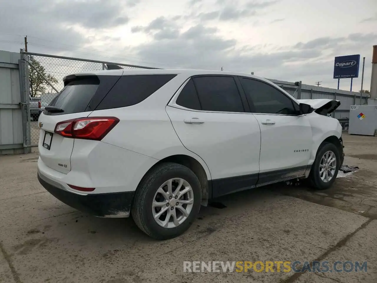3 fotografías del automóvil dañado 3GNAXUEV2MS152413 CHEVROLET EQUINOX 2021