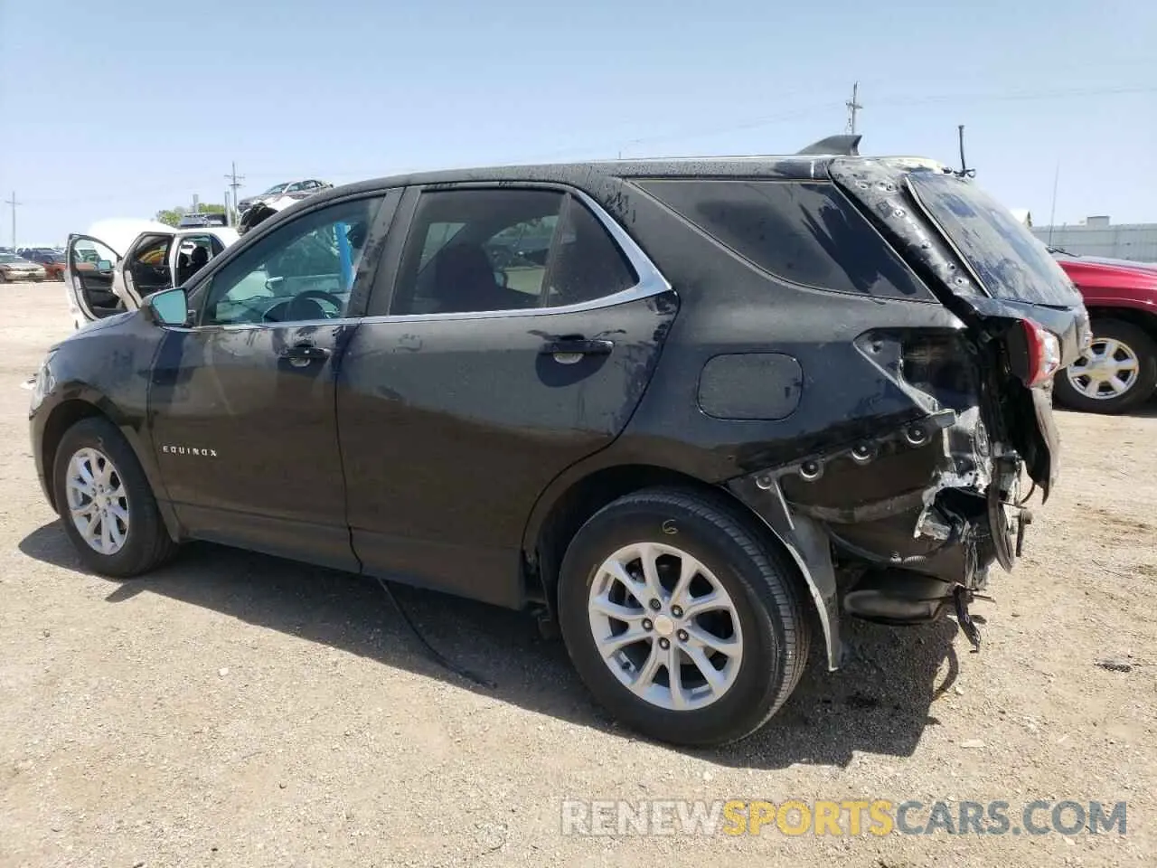 2 fotografías del automóvil dañado 3GNAXUEV3ML365977 CHEVROLET EQUINOX 2021