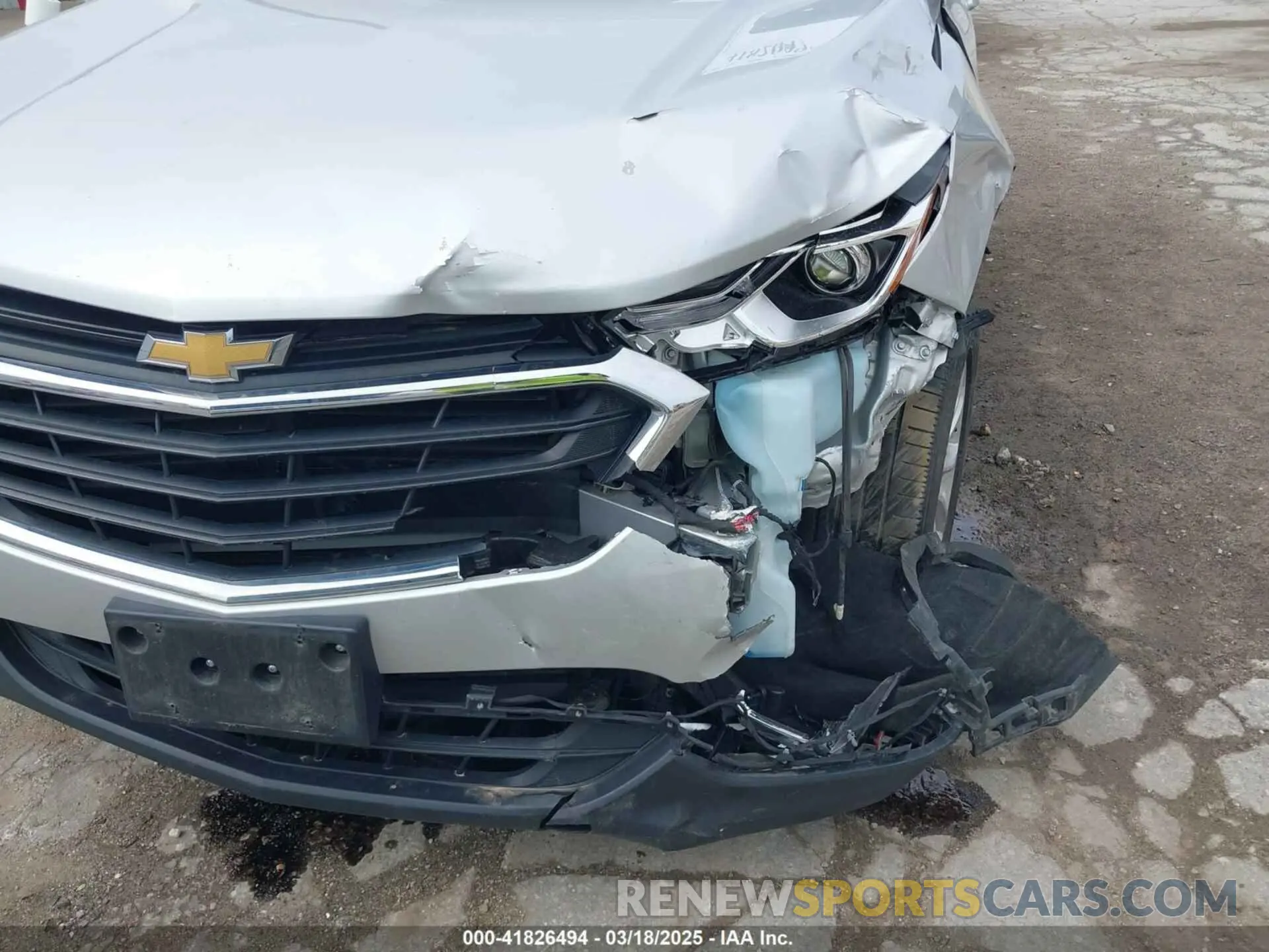 6 fotografías del automóvil dañado 3GNAXUEV3MS133823 CHEVROLET EQUINOX 2021