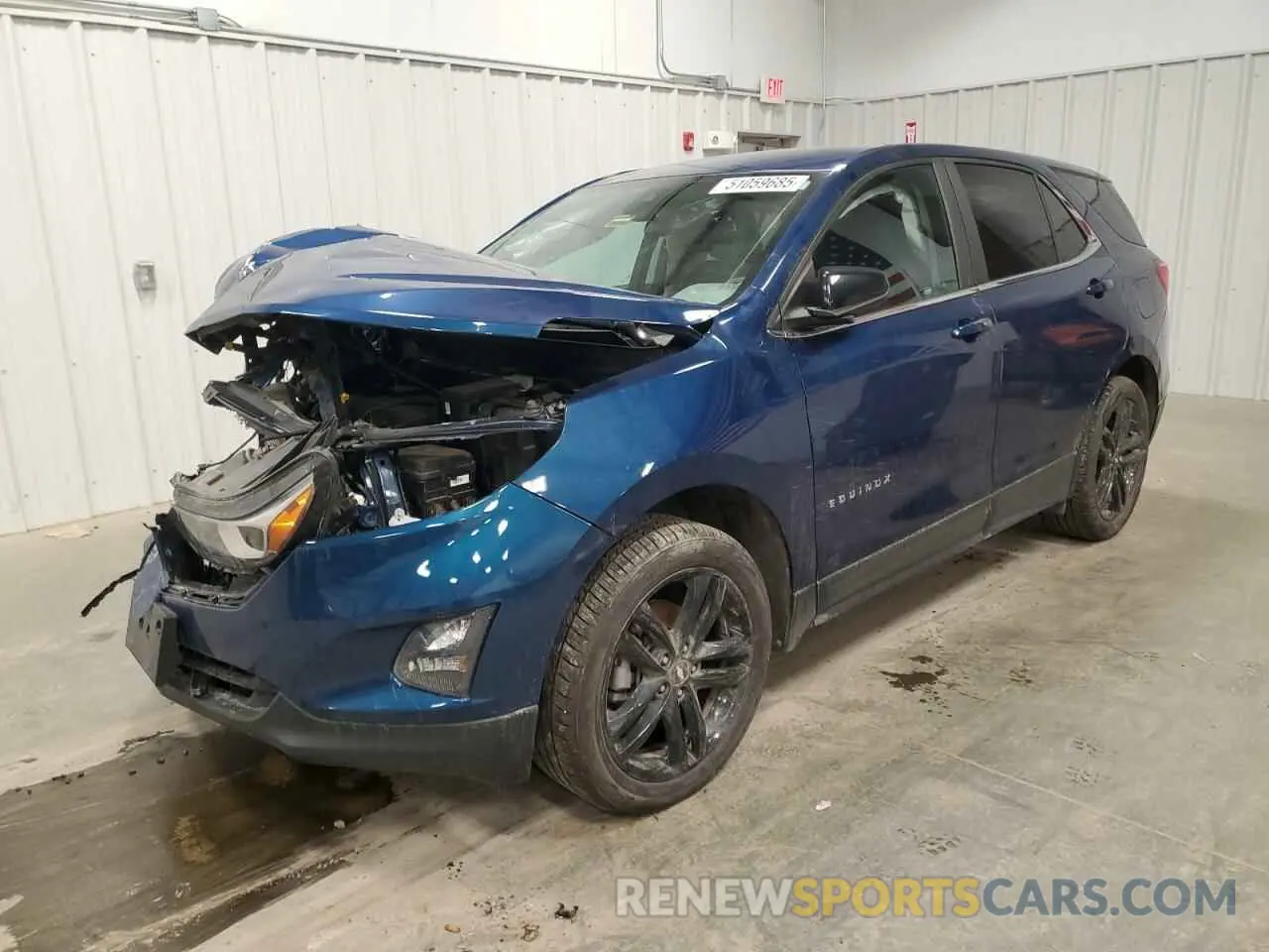 1 fotografías del automóvil dañado 3GNAXUEV6ML399668 CHEVROLET EQUINOX 2021