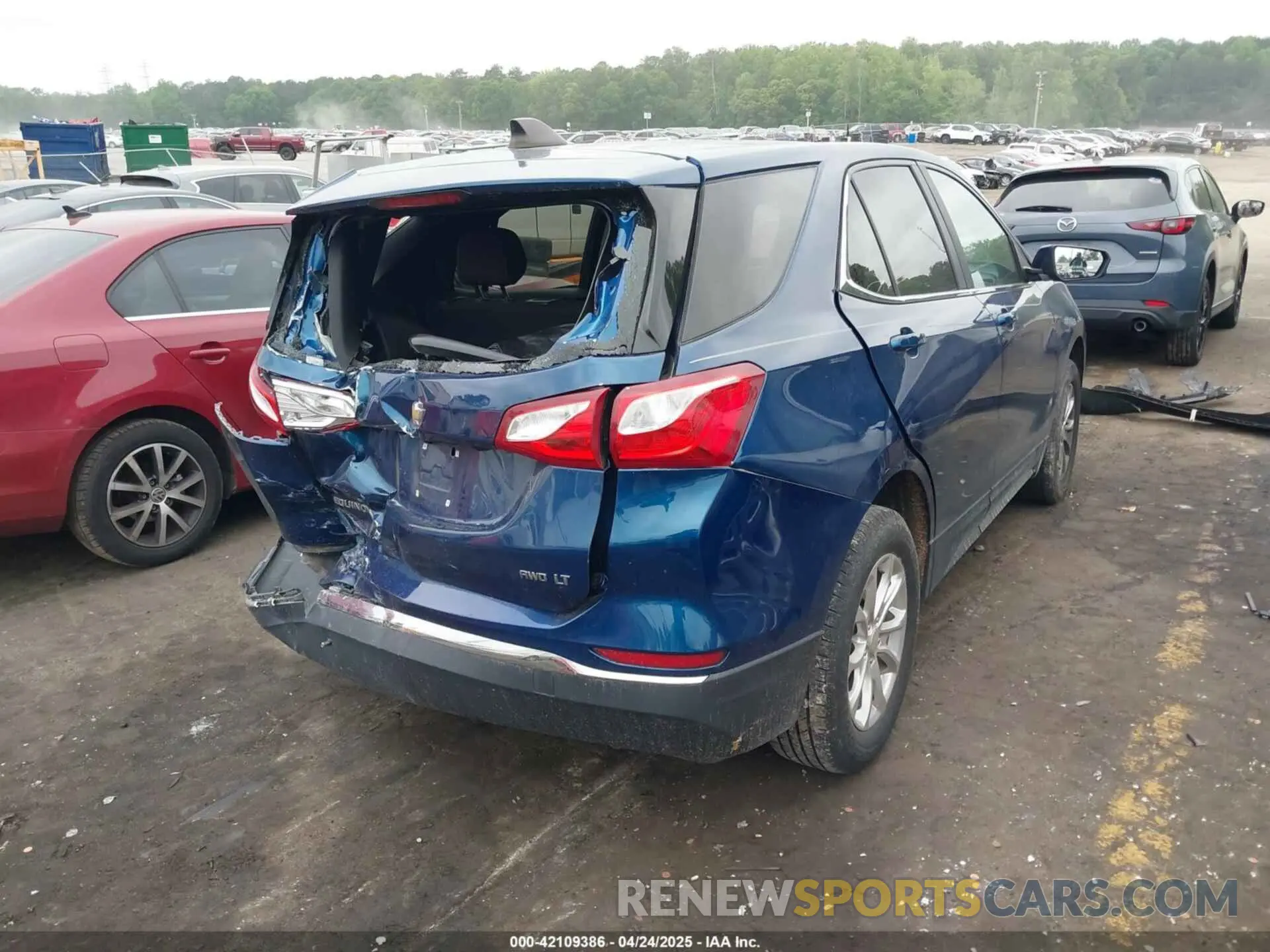 4 fotografías del automóvil dañado 3GNAXUEV7ML351919 CHEVROLET EQUINOX 2021