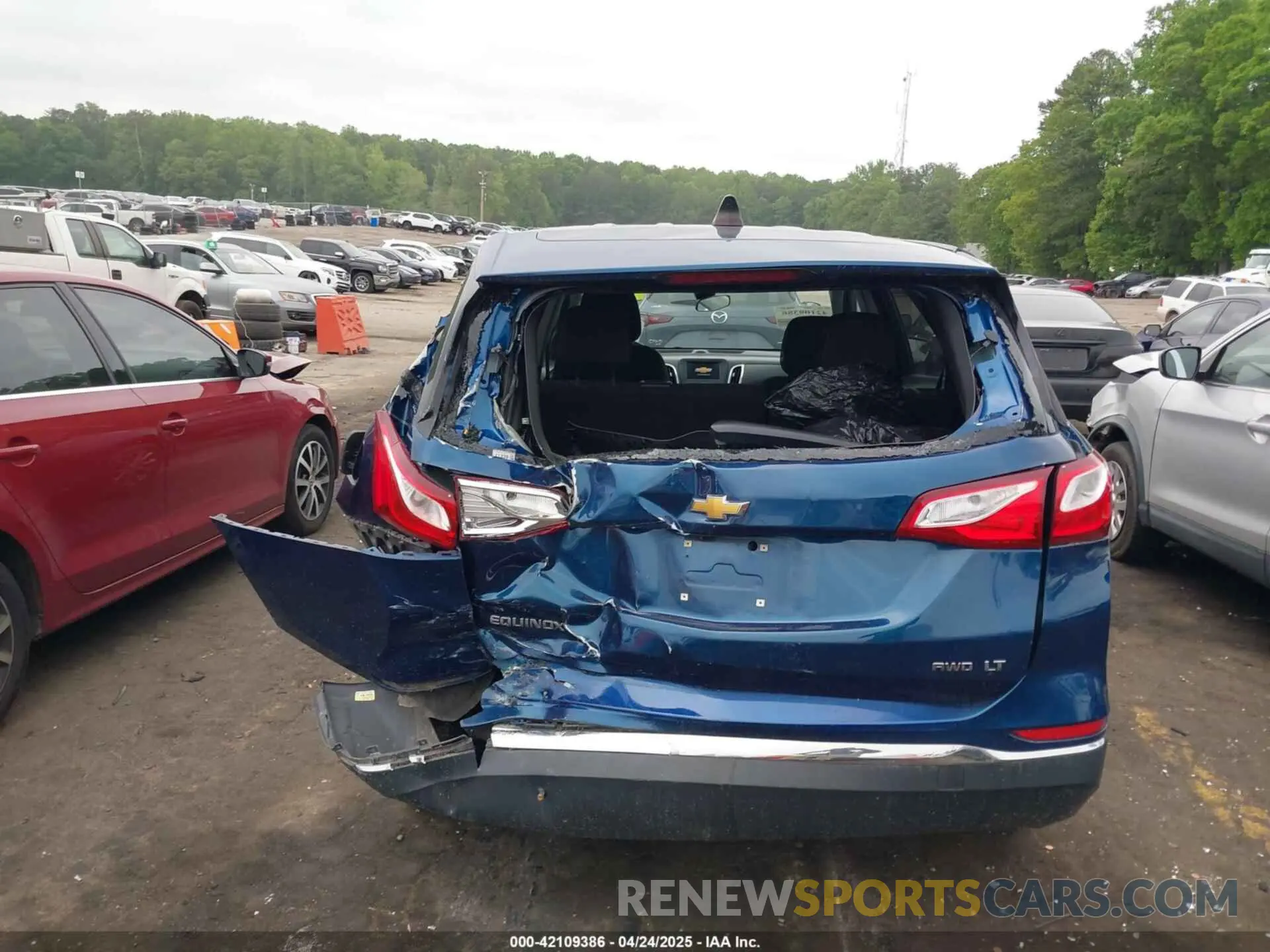 6 fotografías del automóvil dañado 3GNAXUEV7ML351919 CHEVROLET EQUINOX 2021