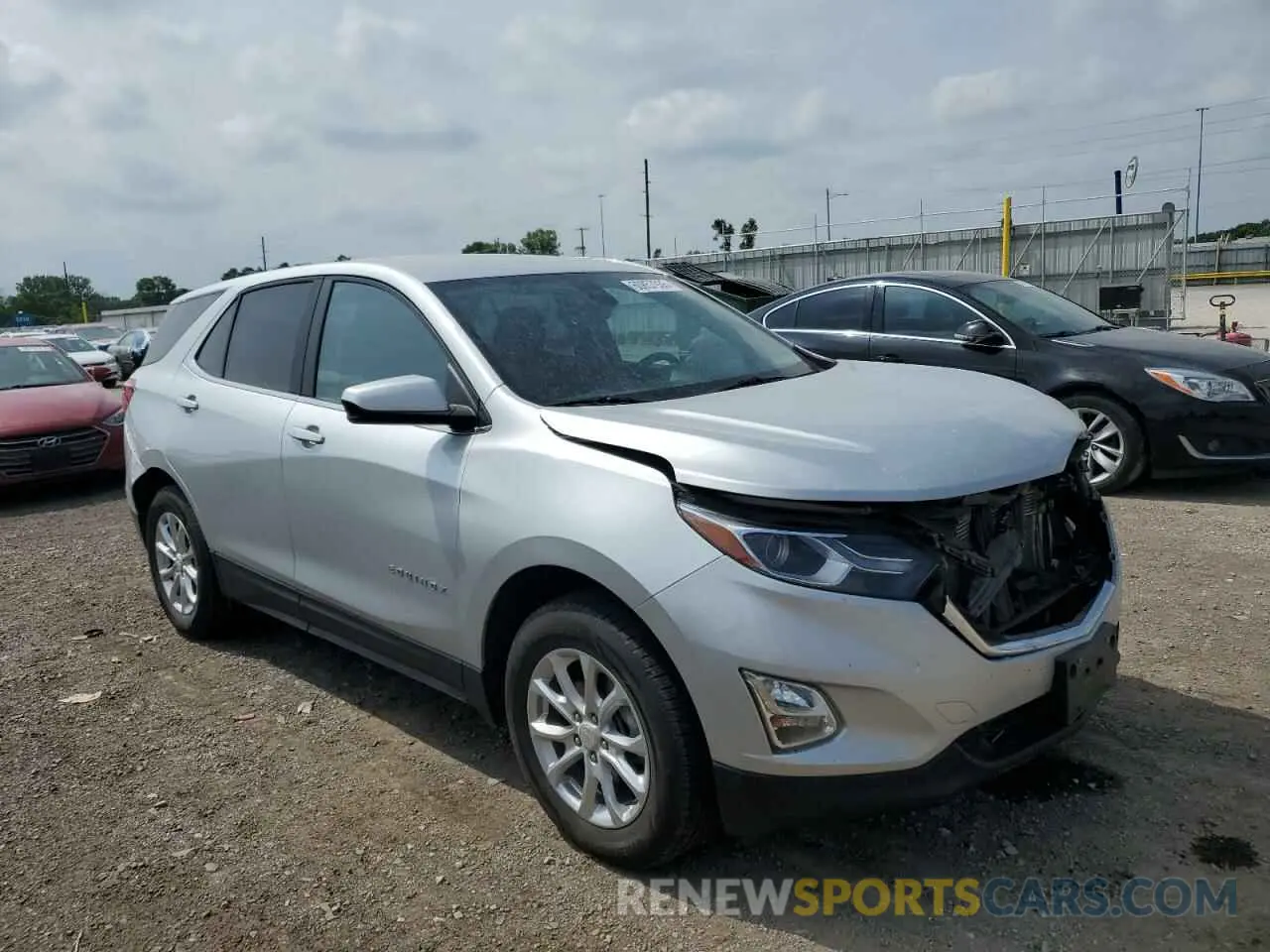 4 fotografías del automóvil dañado 3GNAXUEV7MS180580 CHEVROLET EQUINOX 2021