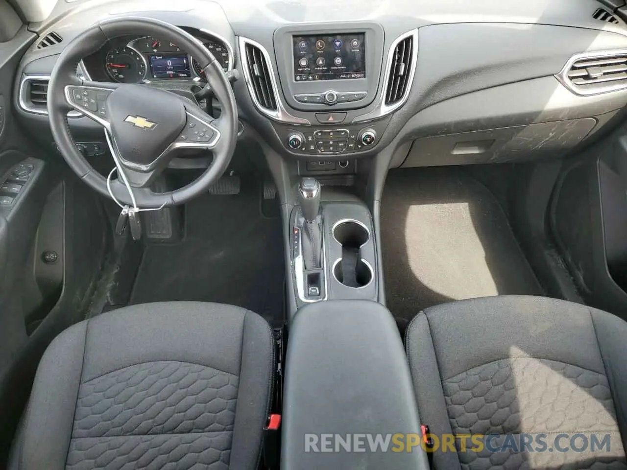 9 fotografías del automóvil dañado 3GNAXUEV7MS180580 CHEVROLET EQUINOX 2021