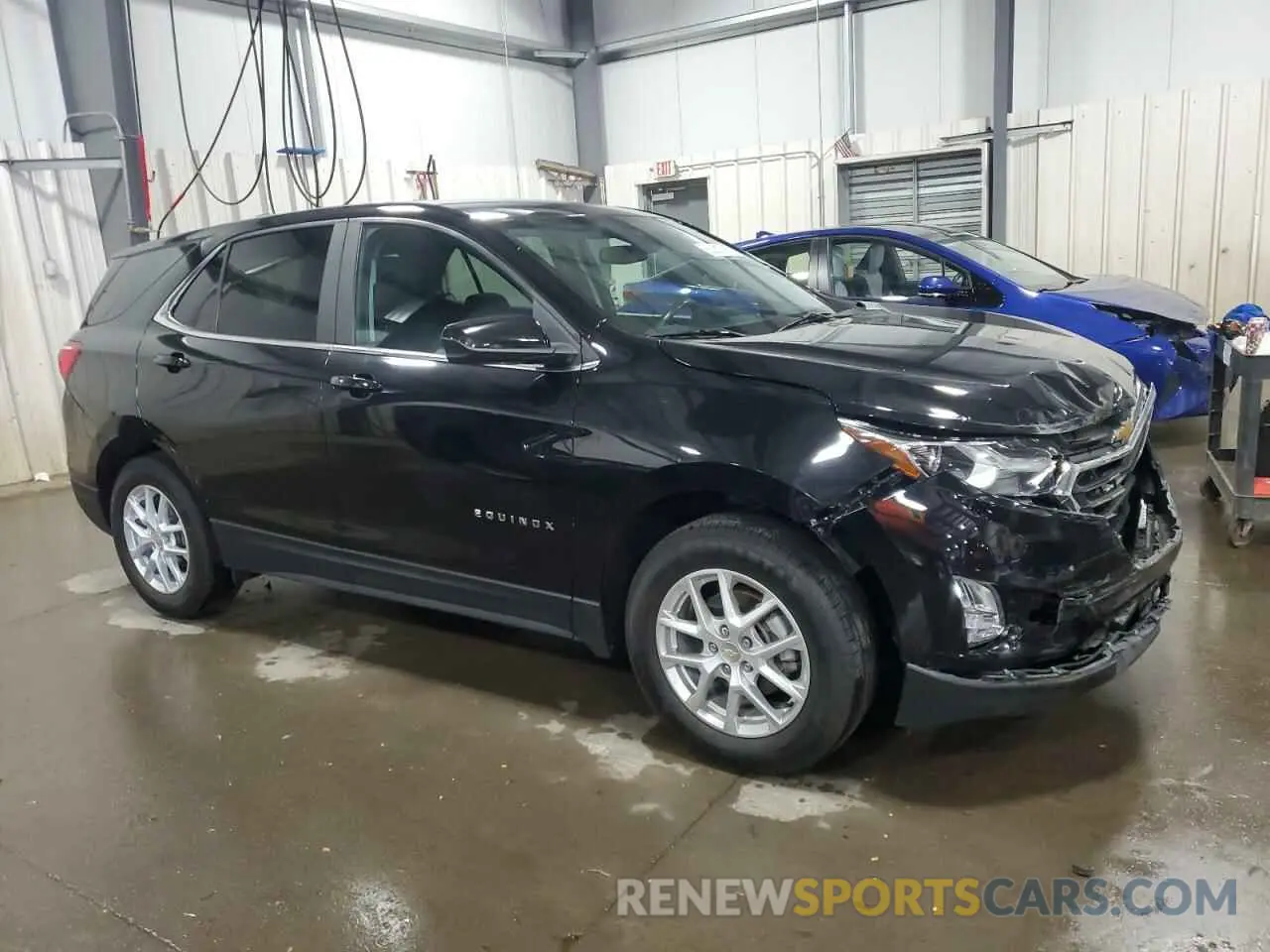 4 fotografías del automóvil dañado 3GNAXUEV8ML340007 CHEVROLET EQUINOX 2021