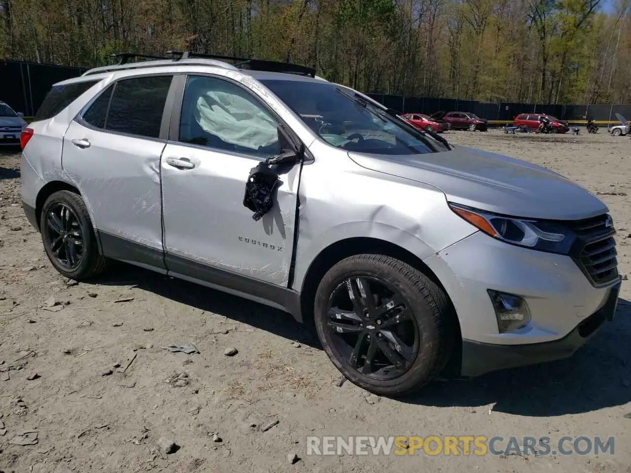 4 fotografías del automóvil dañado 3GNAXUEV9ML324401 CHEVROLET EQUINOX 2021