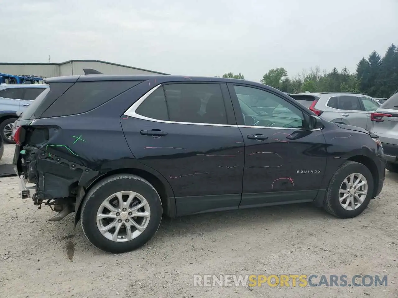 3 fotografías del automóvil dañado 3GNAXUEV9MS104388 CHEVROLET EQUINOX 2021