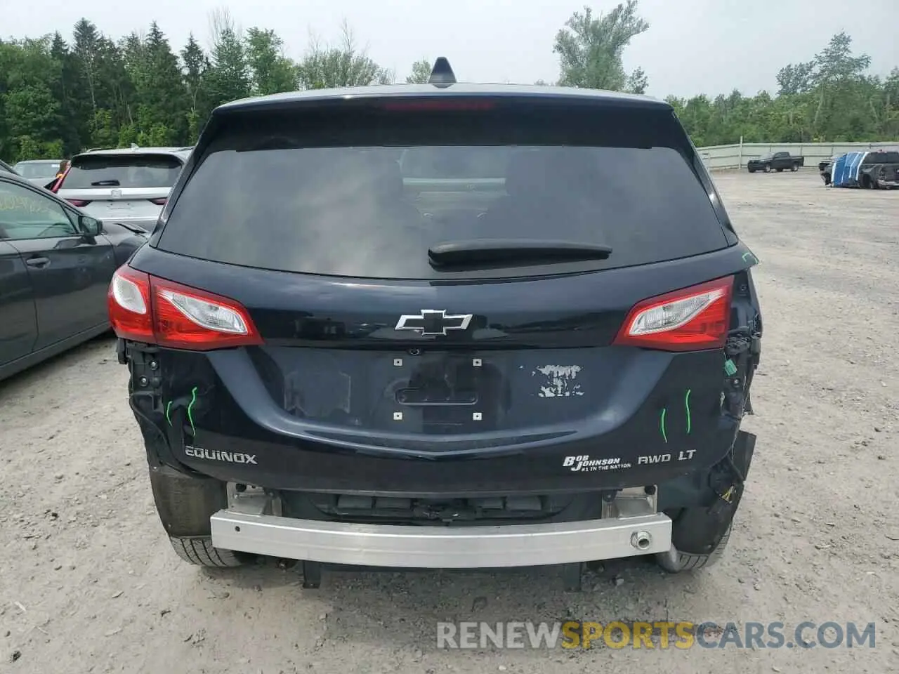 6 fotografías del automóvil dañado 3GNAXUEV9MS104388 CHEVROLET EQUINOX 2021