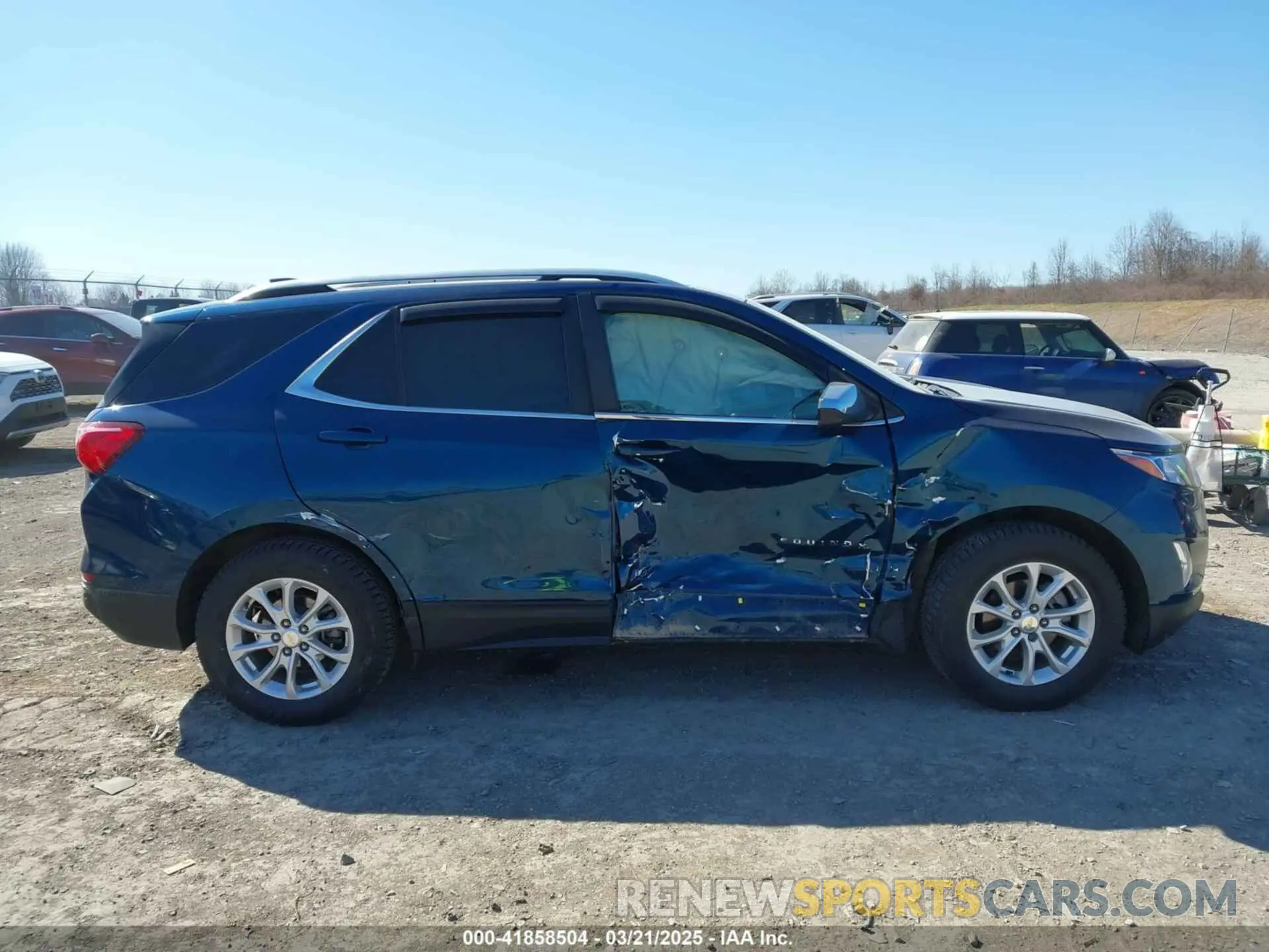 13 fotografías del automóvil dañado 3GNAXUEVXML308269 CHEVROLET EQUINOX 2021