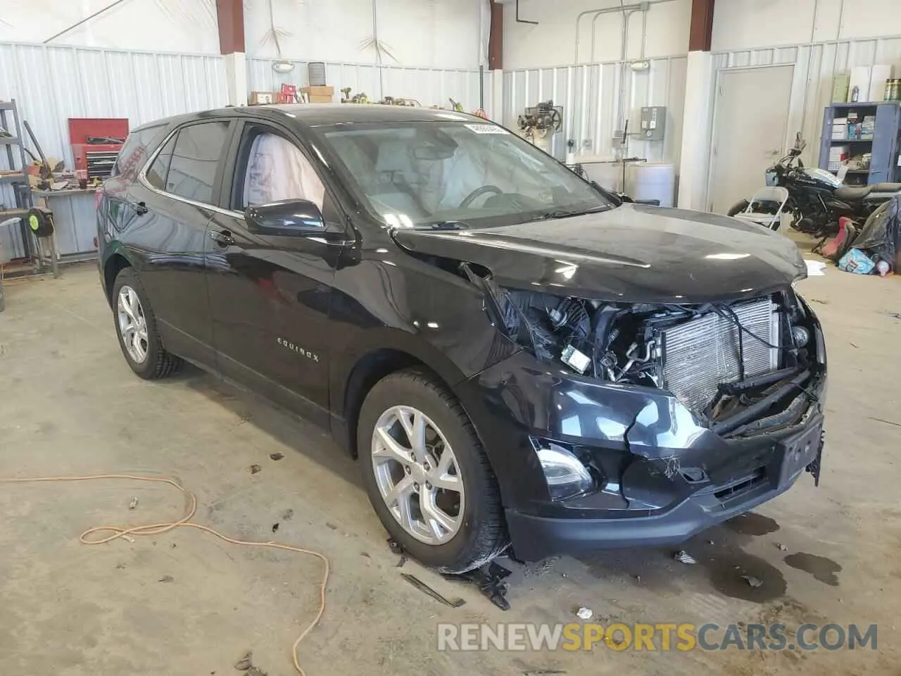 4 fotografías del automóvil dañado 3GNAXUEVXML328070 CHEVROLET EQUINOX 2021