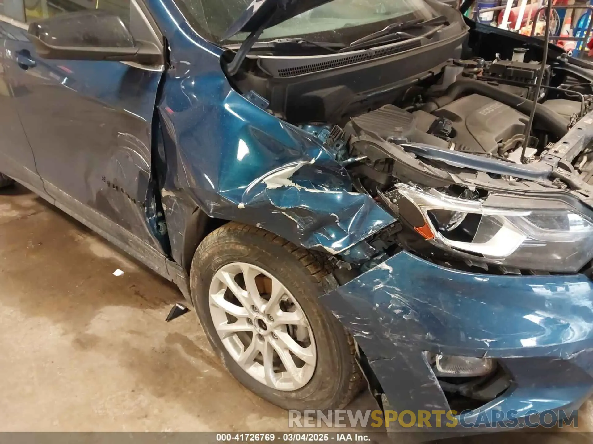 6 fotografías del automóvil dañado 3GNAXUEVXML362462 CHEVROLET EQUINOX 2021