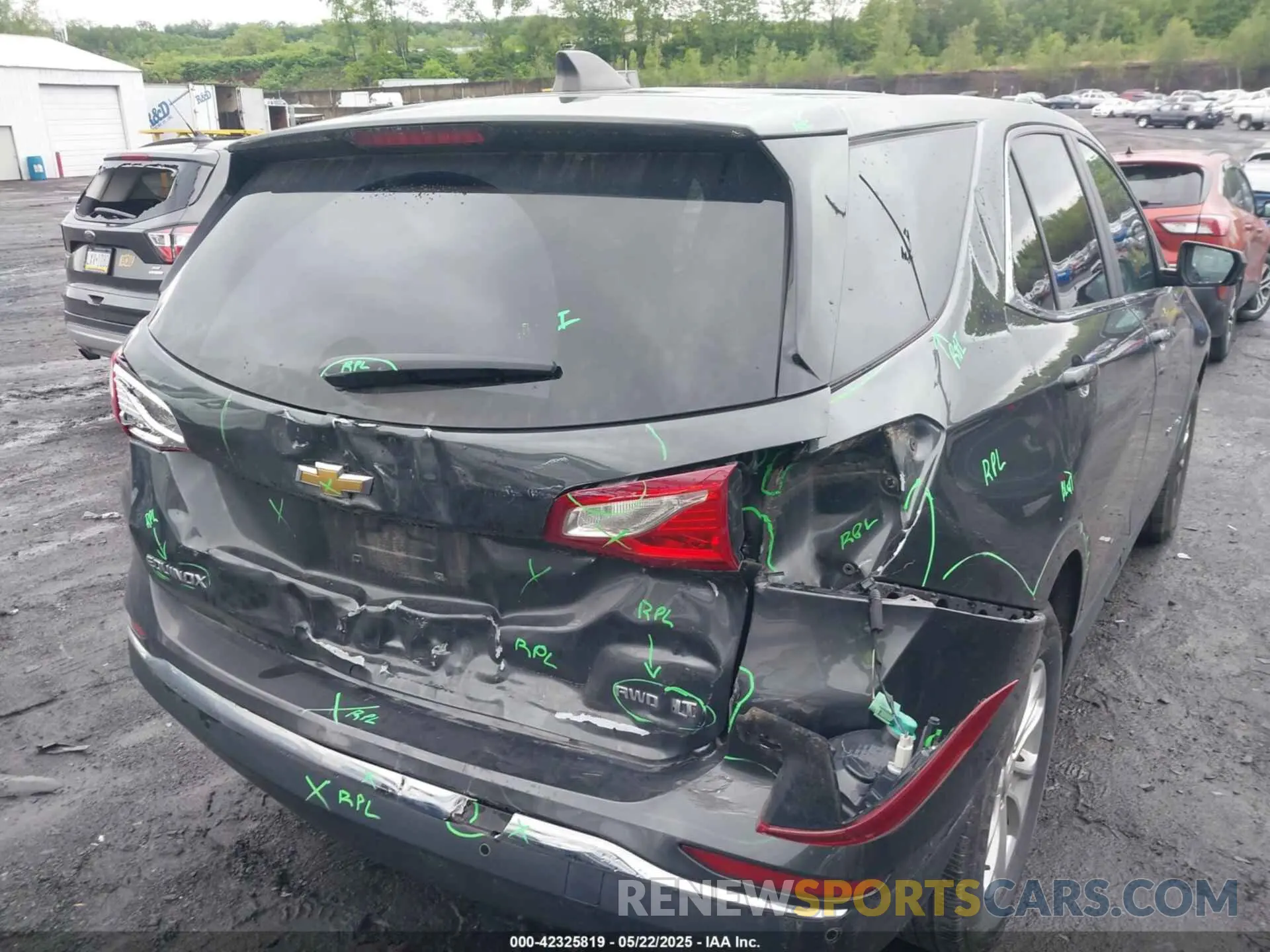 6 fotografías del automóvil dañado 3GNAXUEVXML378399 CHEVROLET EQUINOX 2021