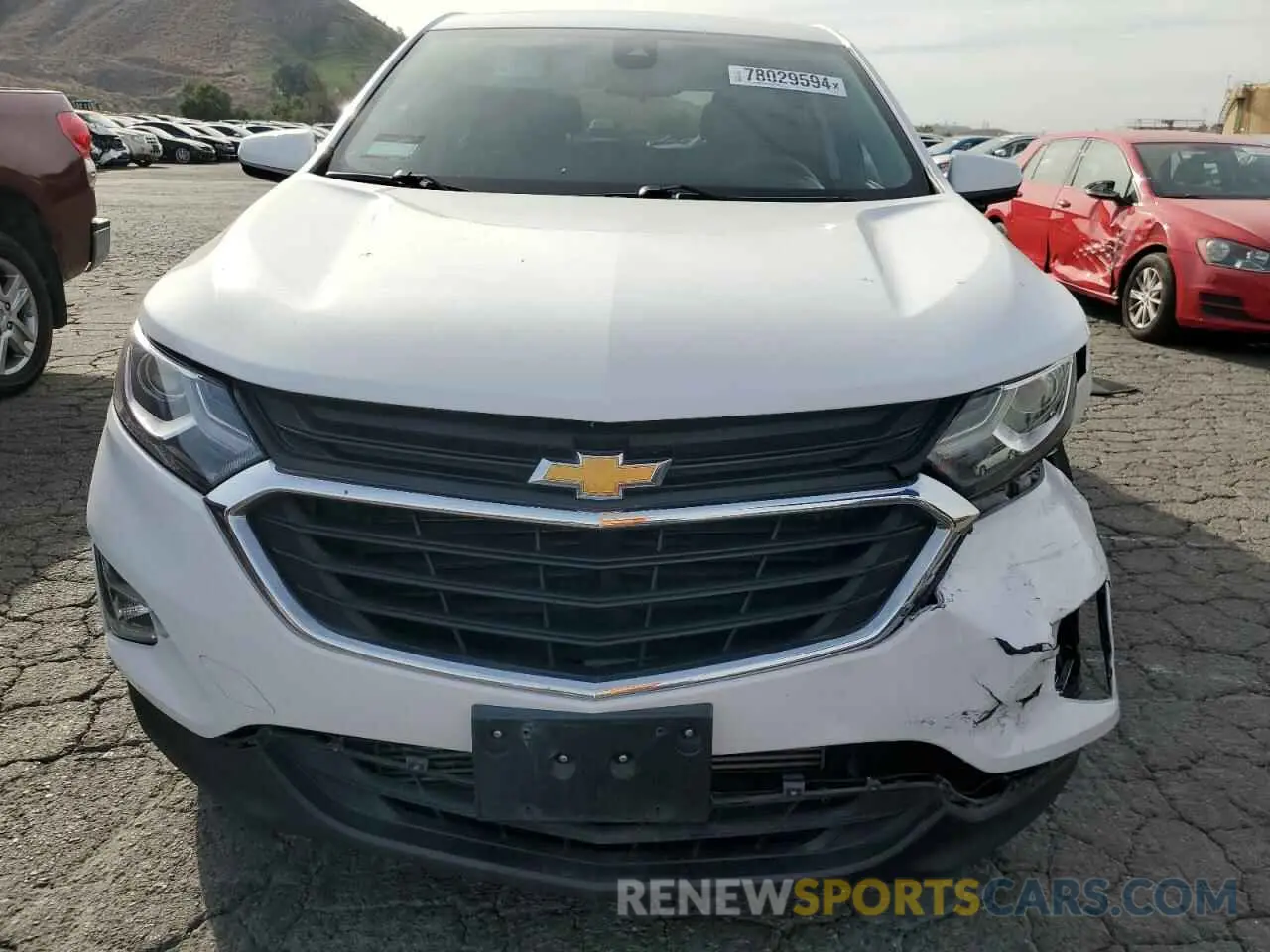 5 fotografías del automóvil dañado 3GNAXUEVXMS103203 CHEVROLET EQUINOX 2021