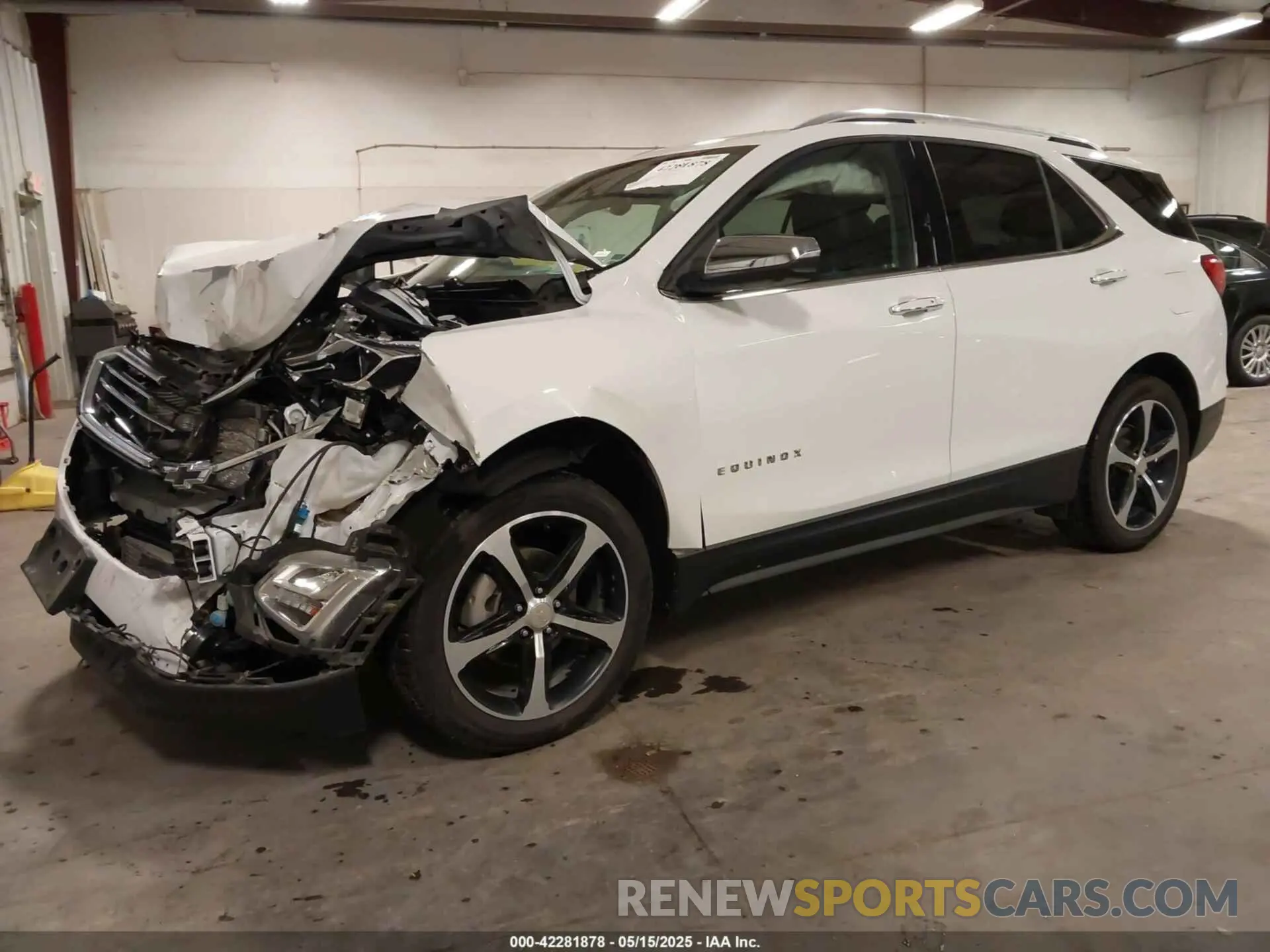 2 fotografías del automóvil dañado 3GNAXXEV1MS107531 CHEVROLET EQUINOX 2021