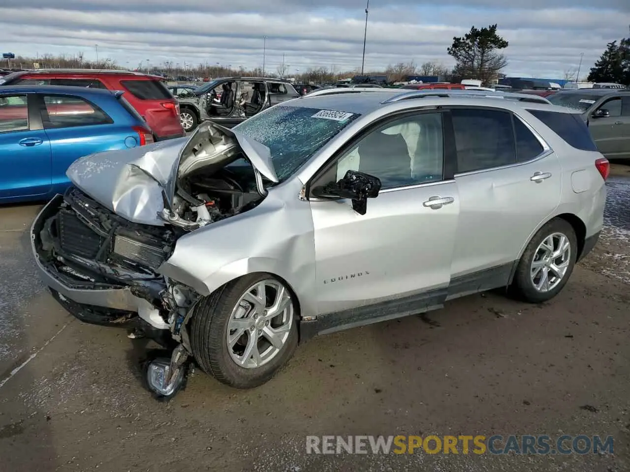 1 fotografías del automóvil dañado 3GNAXXEV5MS176237 CHEVROLET EQUINOX 2021
