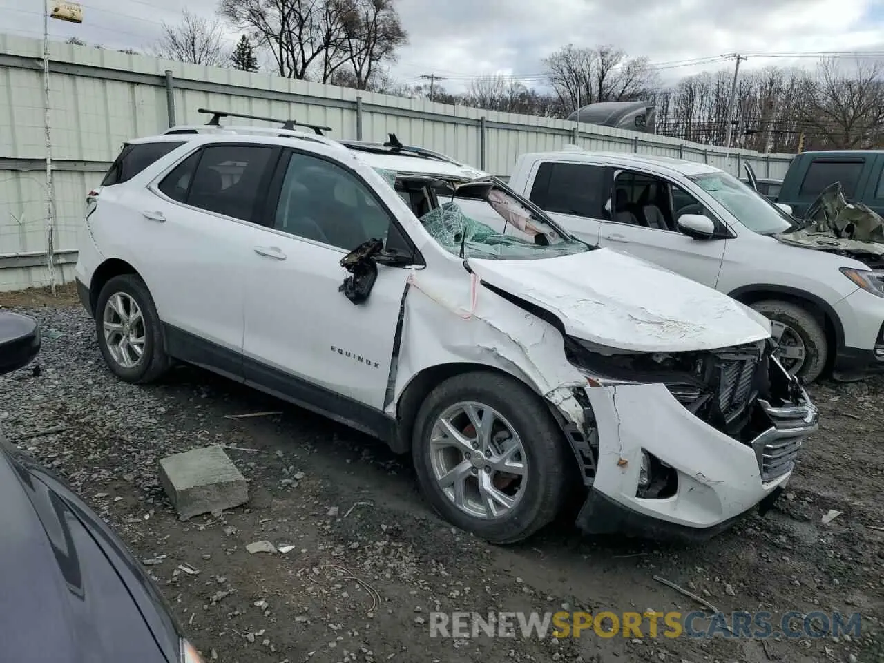 4 fotografías del automóvil dañado 3GNAXXEV8MS160369 CHEVROLET EQUINOX 2021