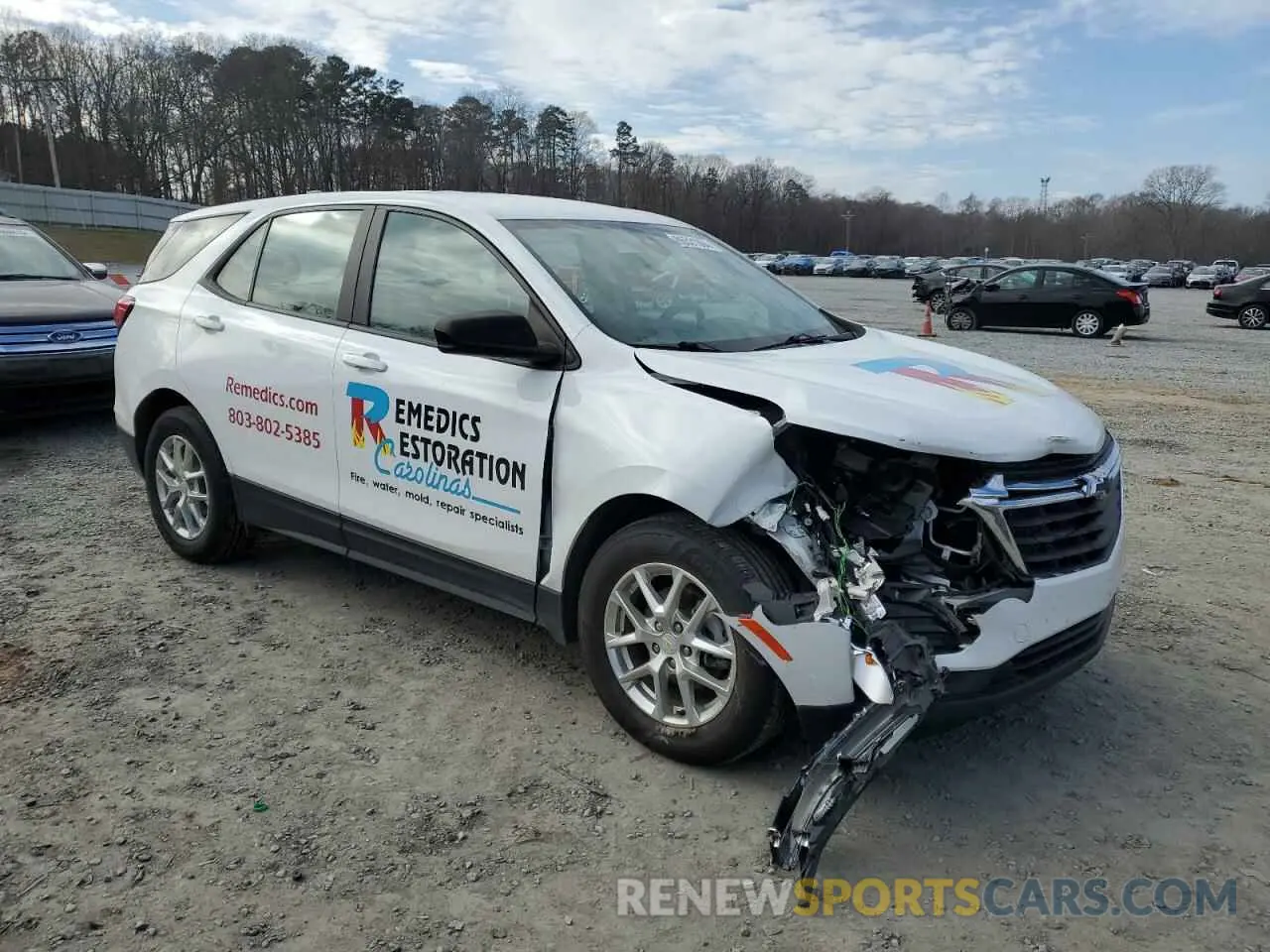 4 fotografías del automóvil dañado 2GNAXHEV9N6102244 CHEVROLET EQUINOX 2022