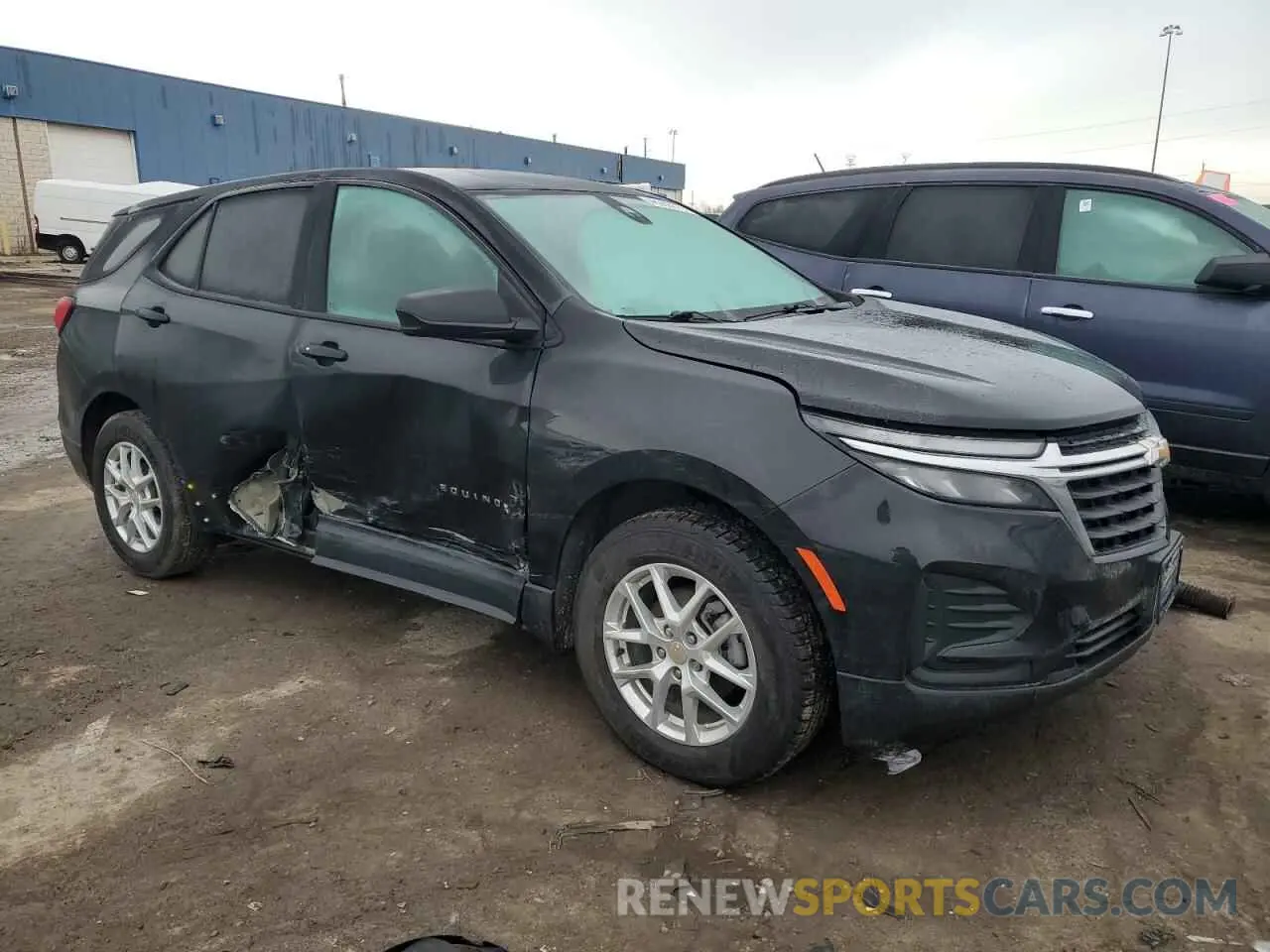 4 fotografías del automóvil dañado 2GNAXSEV0N6152222 CHEVROLET EQUINOX 2022