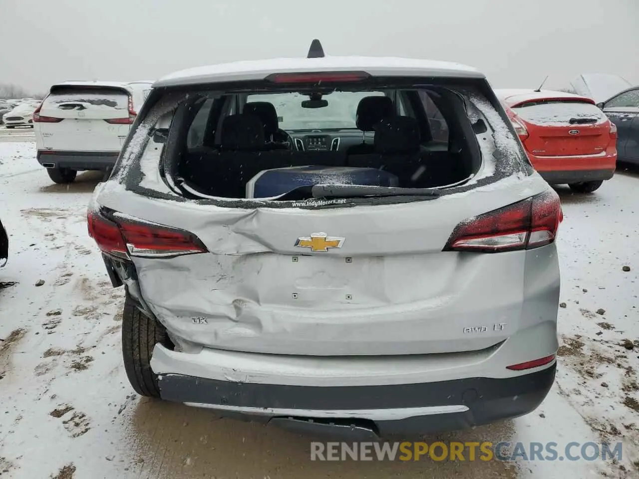 6 fotografías del automóvil dañado 2GNAXTEV5N6140699 CHEVROLET EQUINOX 2022