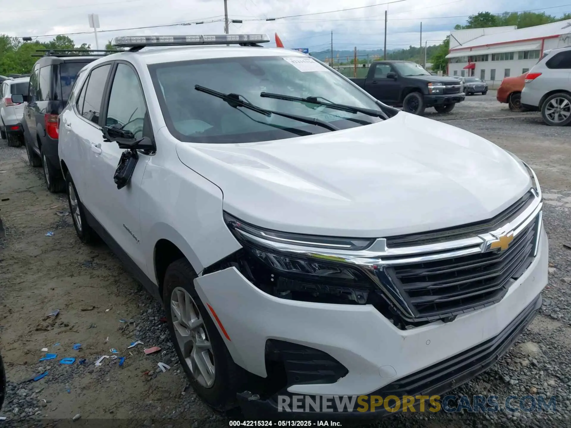 1 fotografías del automóvil dañado 2GNAXTEV7N6141417 CHEVROLET EQUINOX 2022
