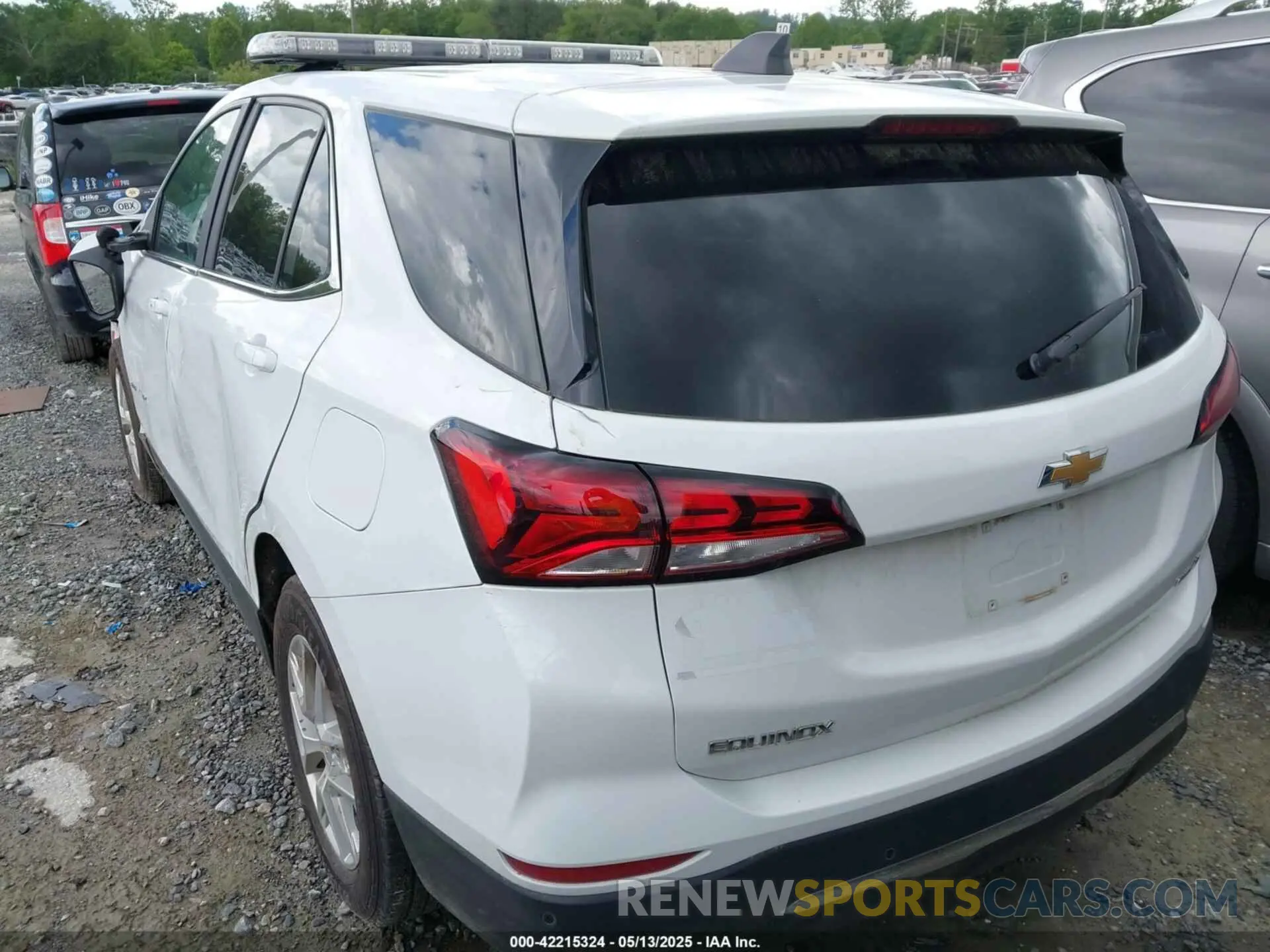 3 fotografías del automóvil dañado 2GNAXTEV7N6141417 CHEVROLET EQUINOX 2022