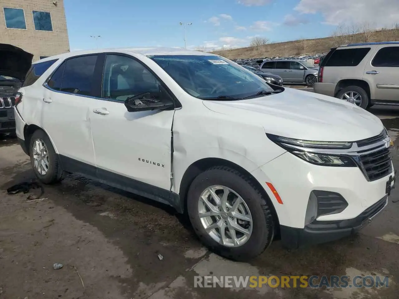 4 fotografías del automóvil dañado 2GNAXTEV9N6107317 CHEVROLET EQUINOX 2022